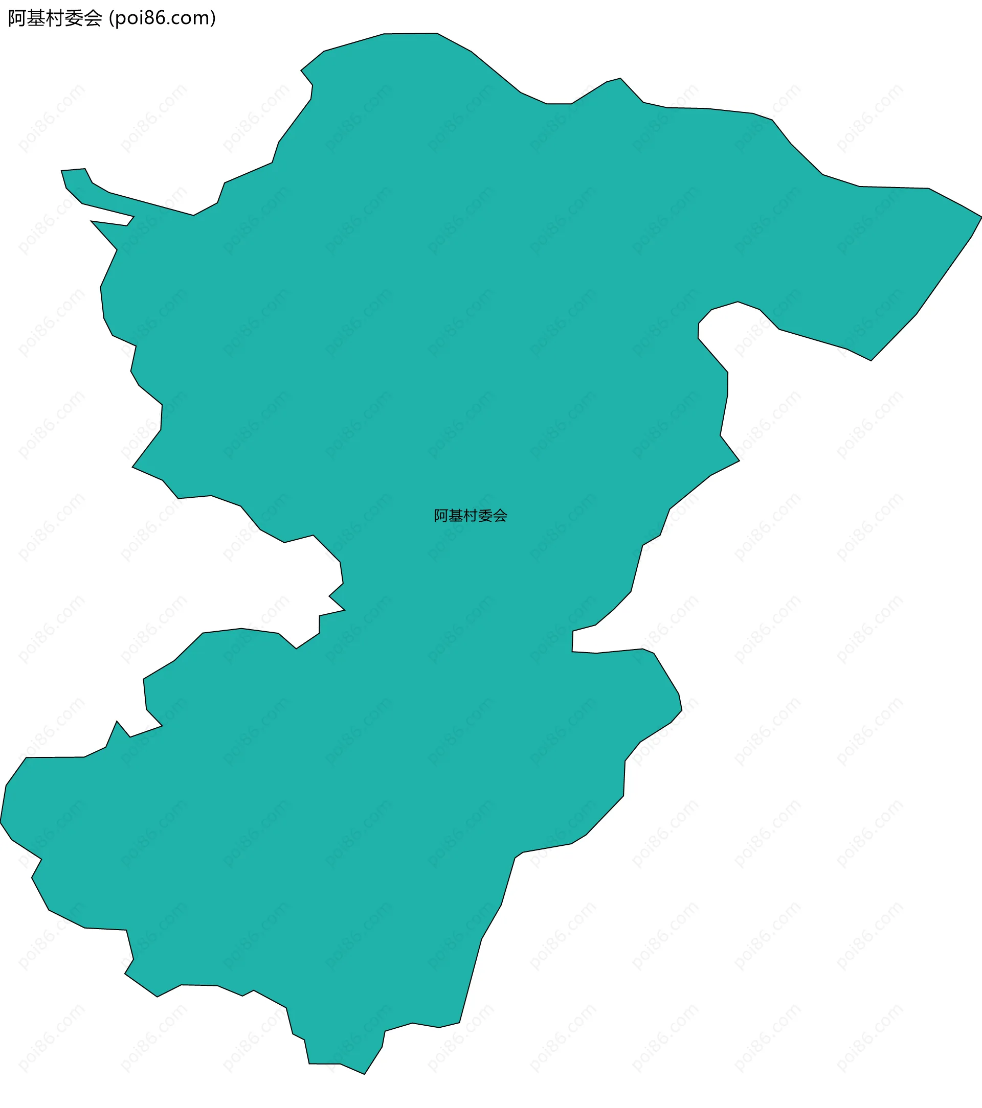 阿基村委会边界地图