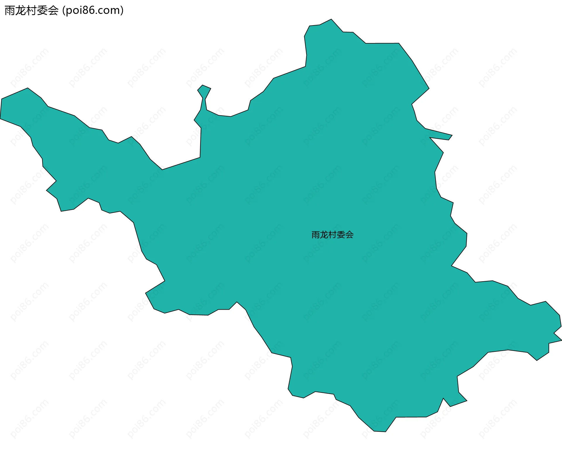 雨龙村委会边界地图