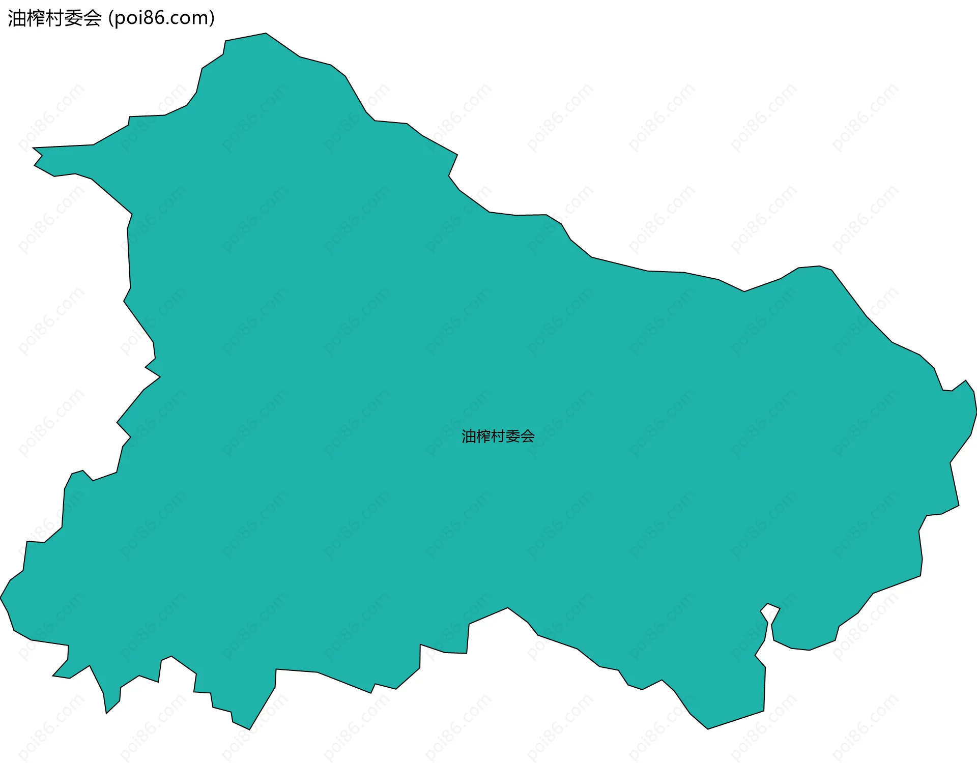 油榨村委会边界地图