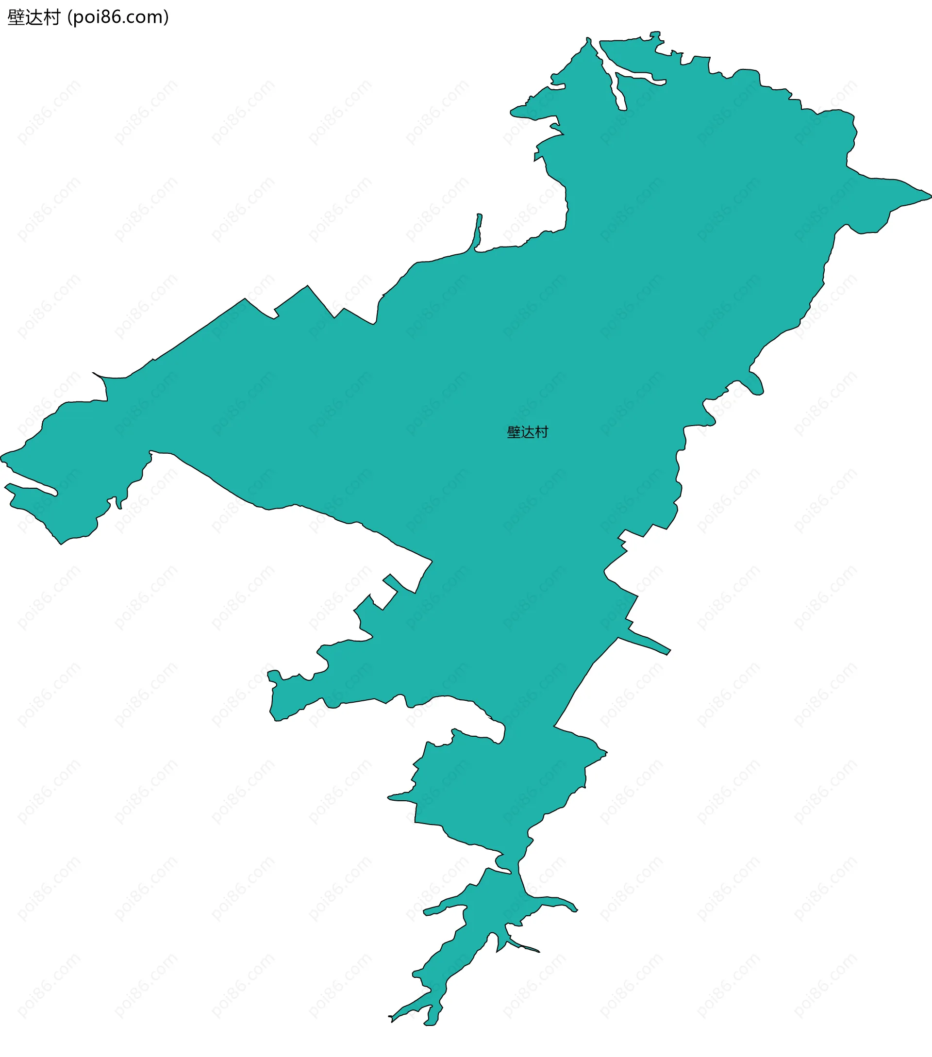 壁达村边界地图