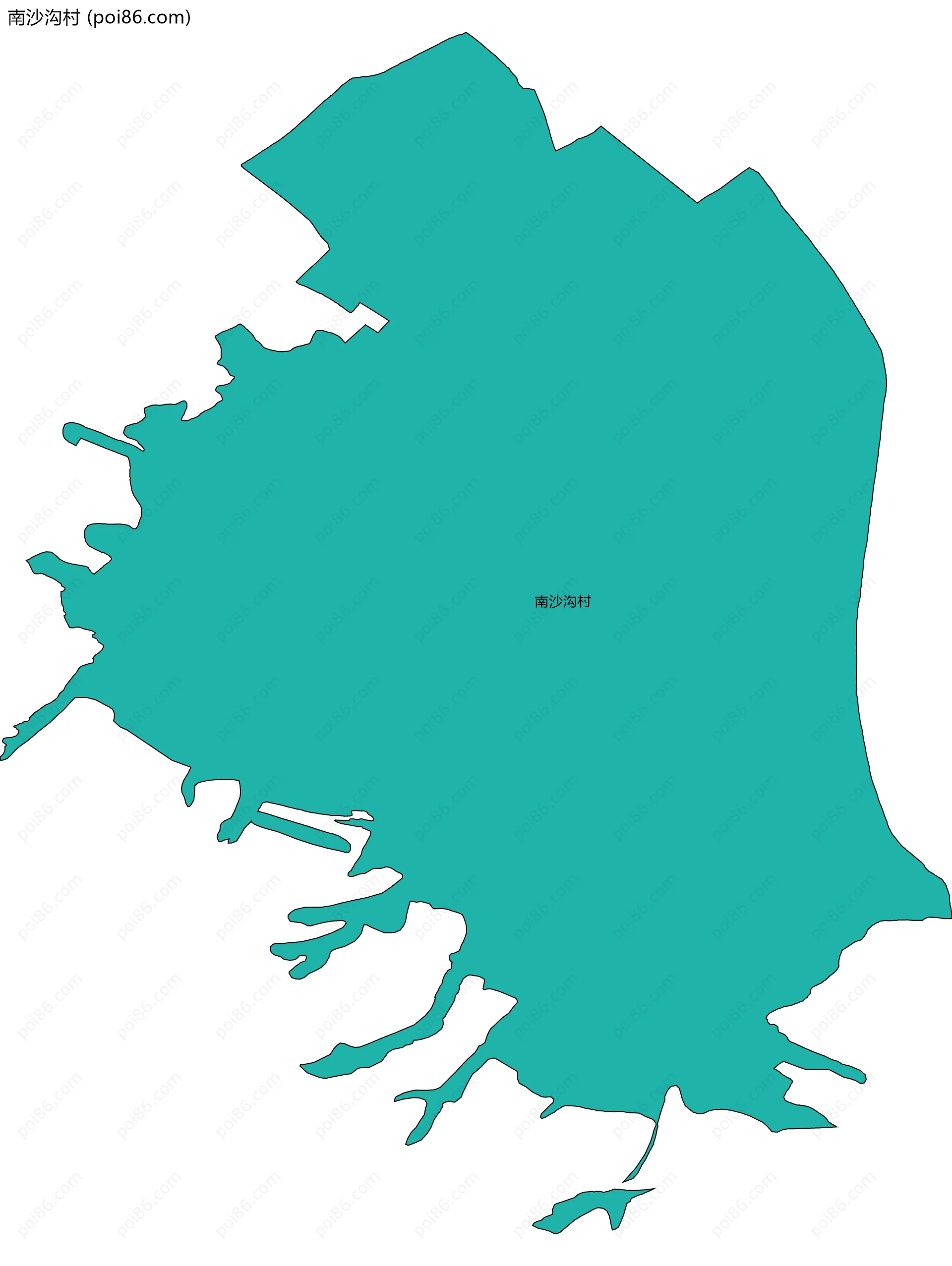南沙沟村边界地图