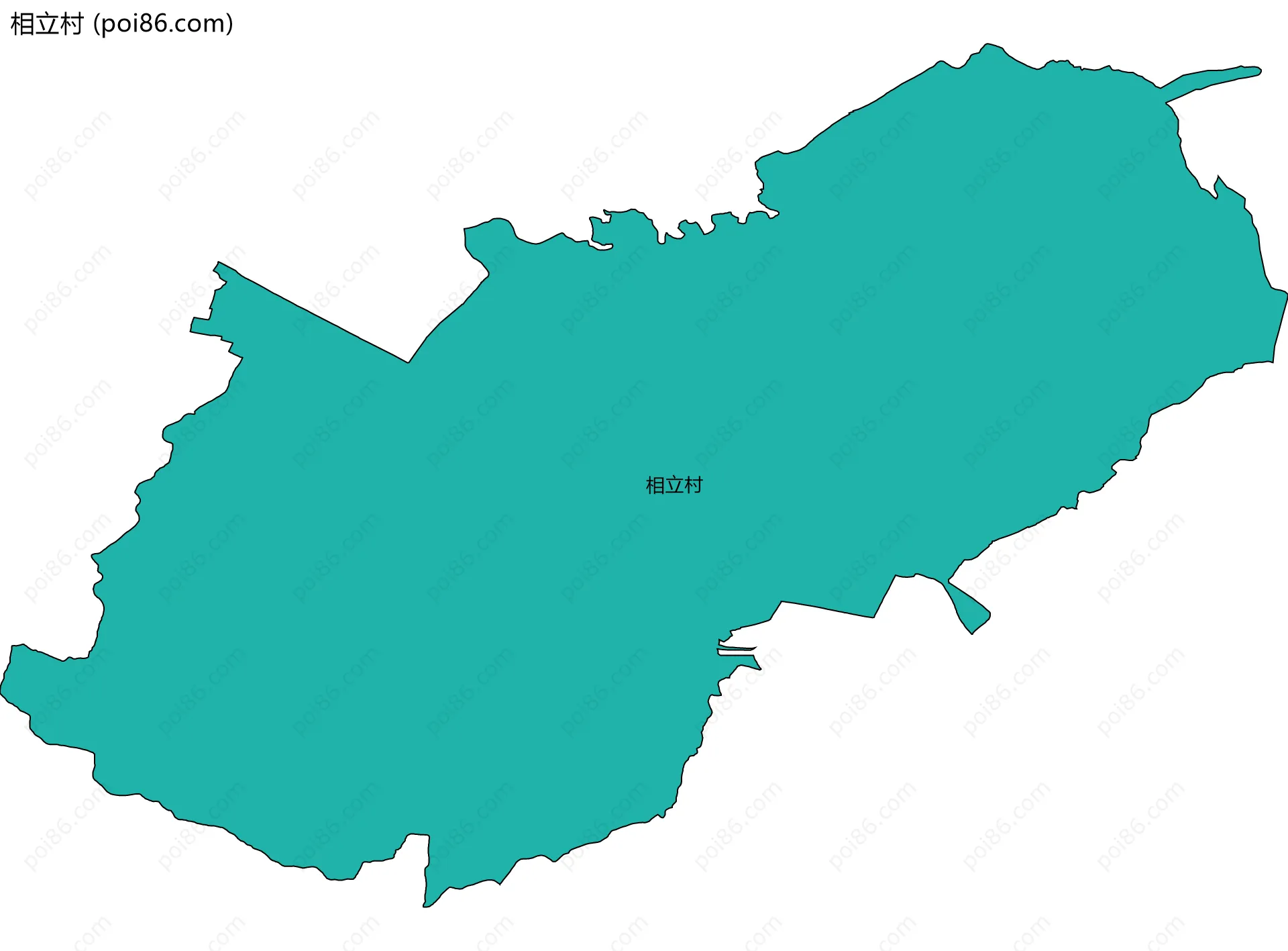 相立村边界地图