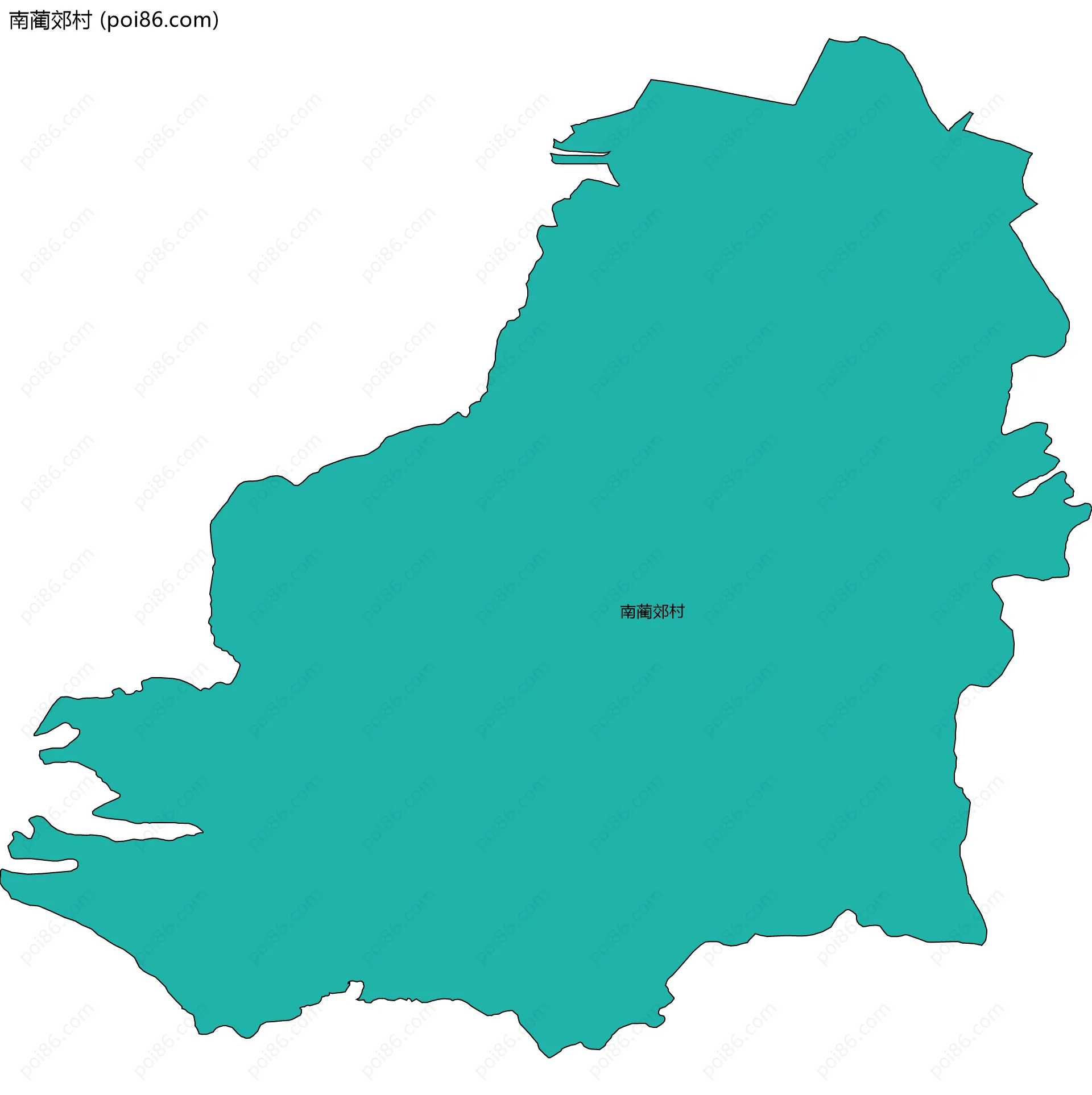 南蔺郊村边界地图