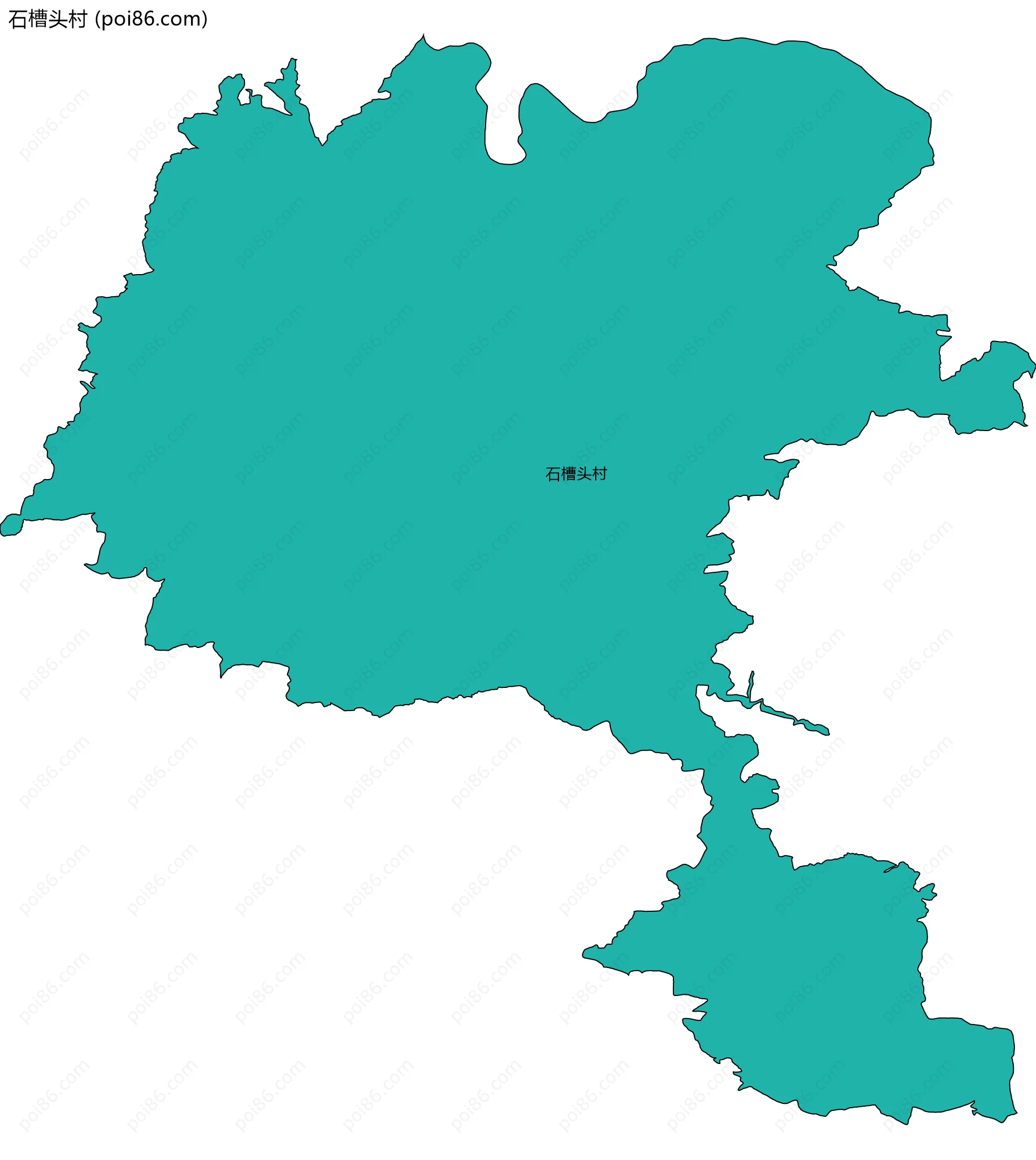 石槽头村边界地图