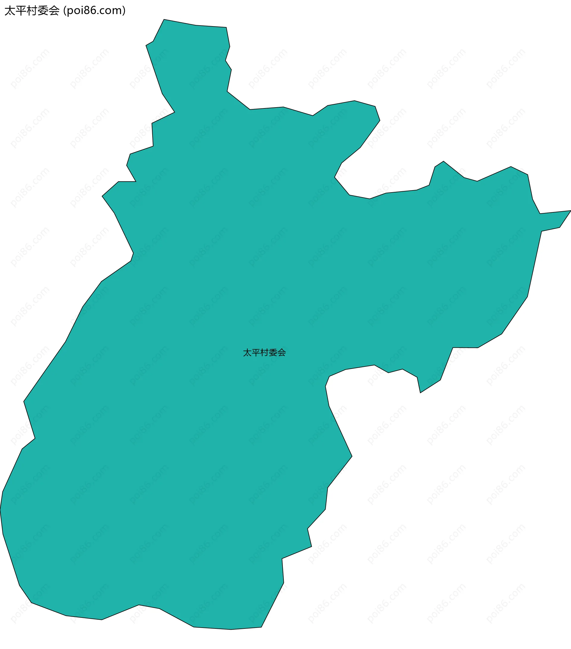 太平村委会边界地图