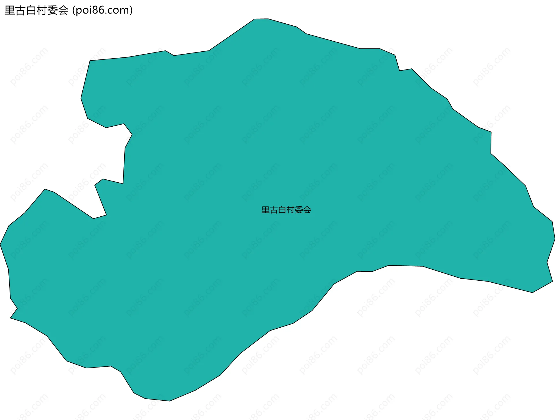 里古白村委会边界地图