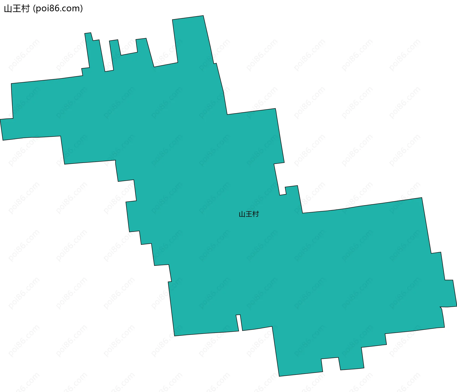 山王村边界地图