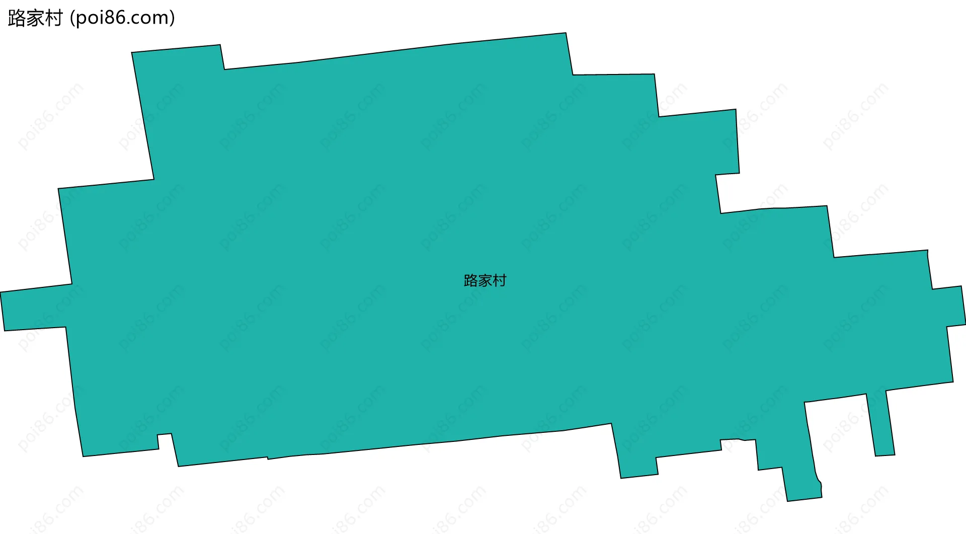 路家村边界地图