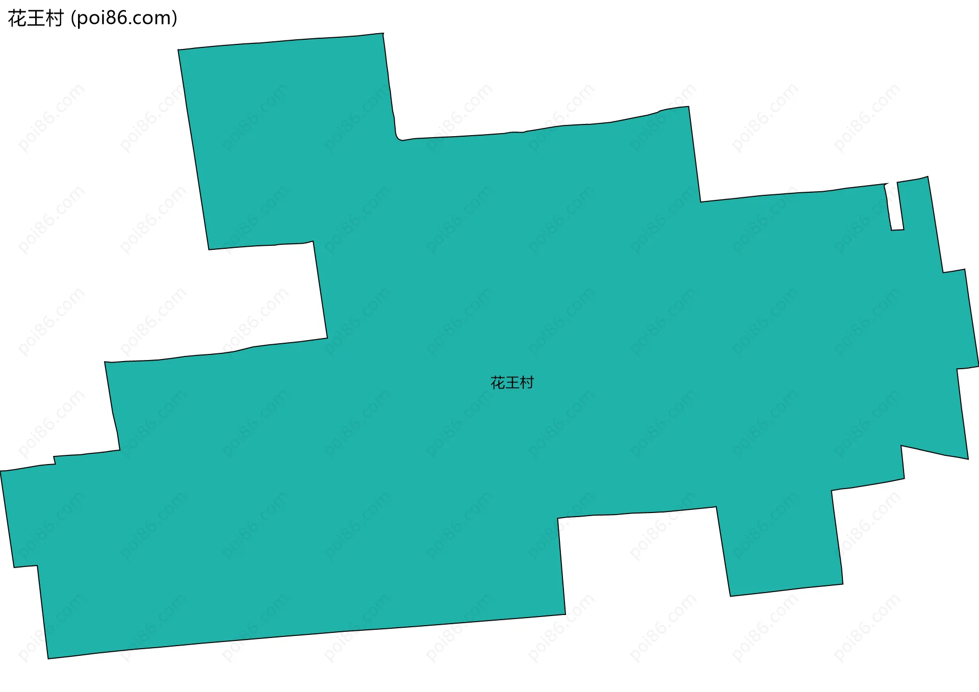 花王村边界地图