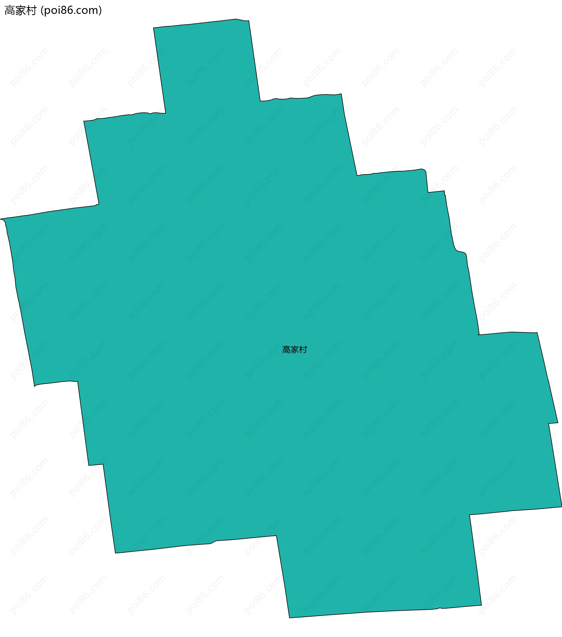 高家村边界地图