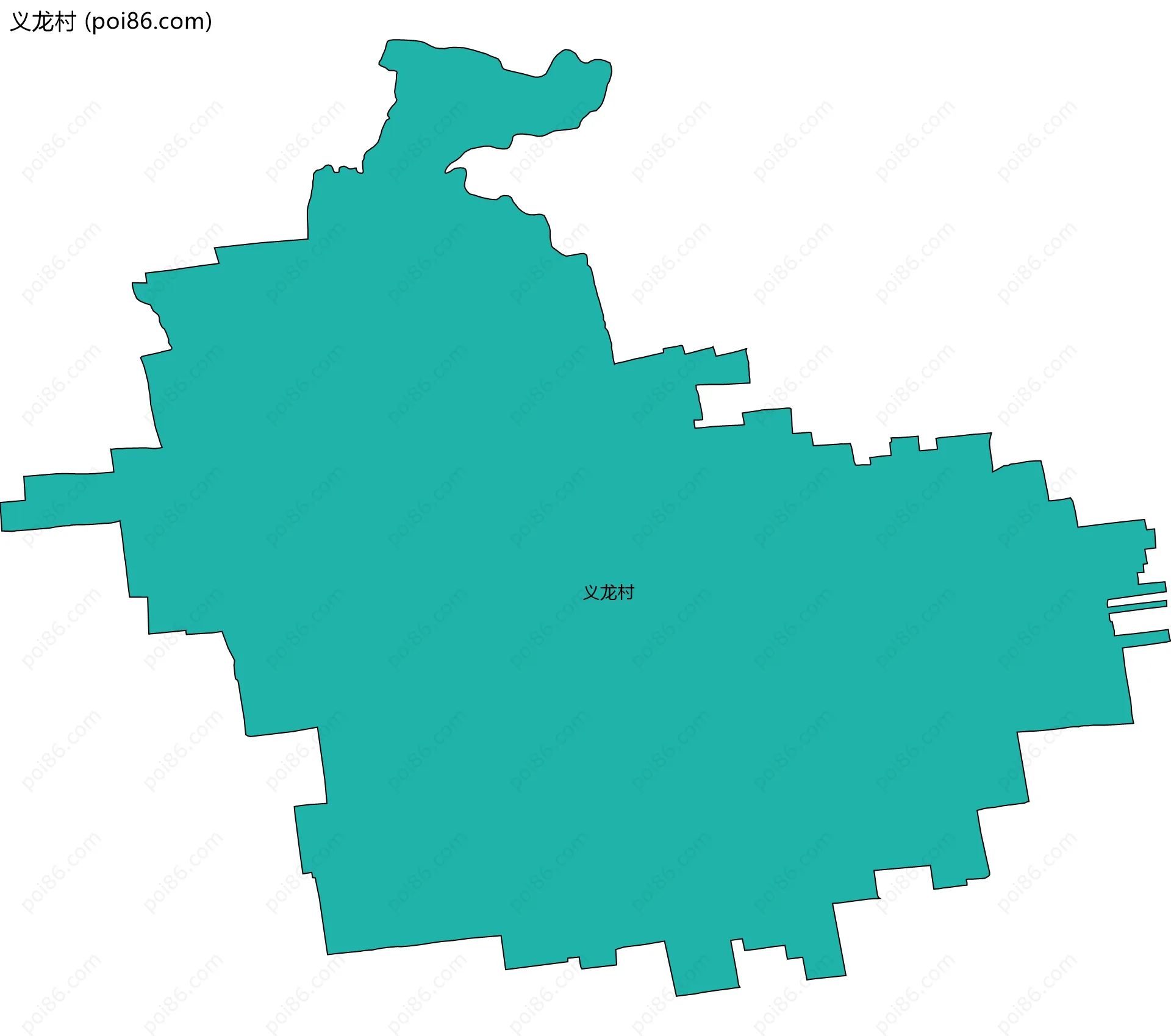义龙村边界地图