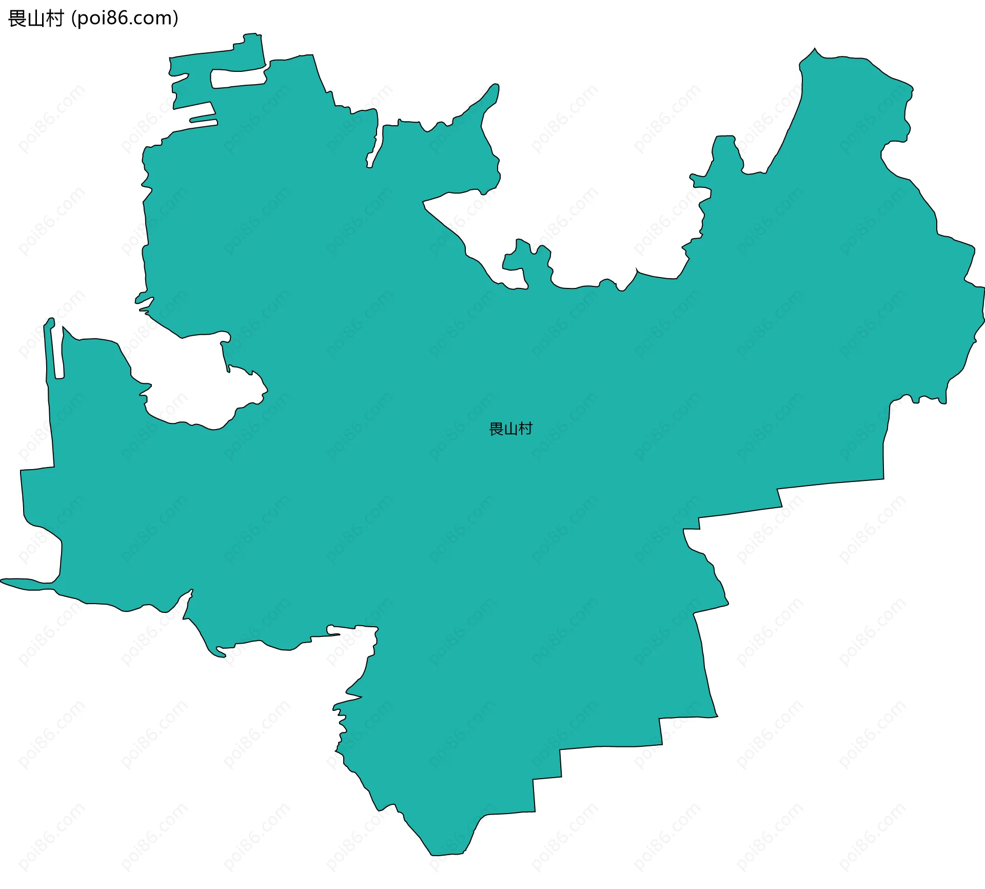 畏山村边界地图