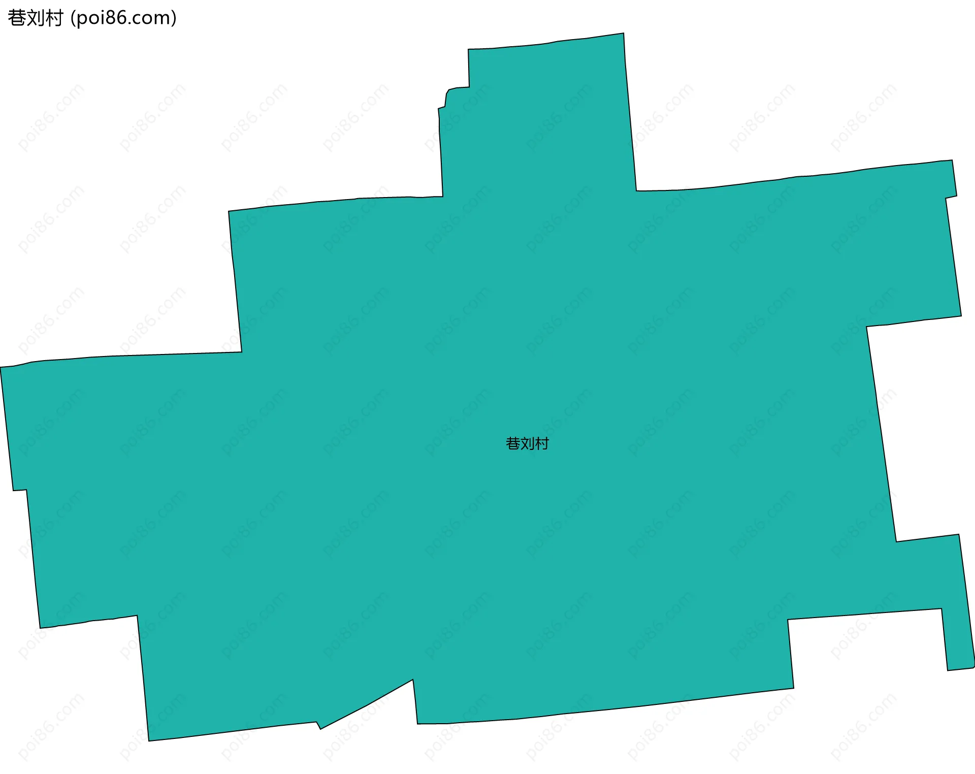 巷刘村边界地图