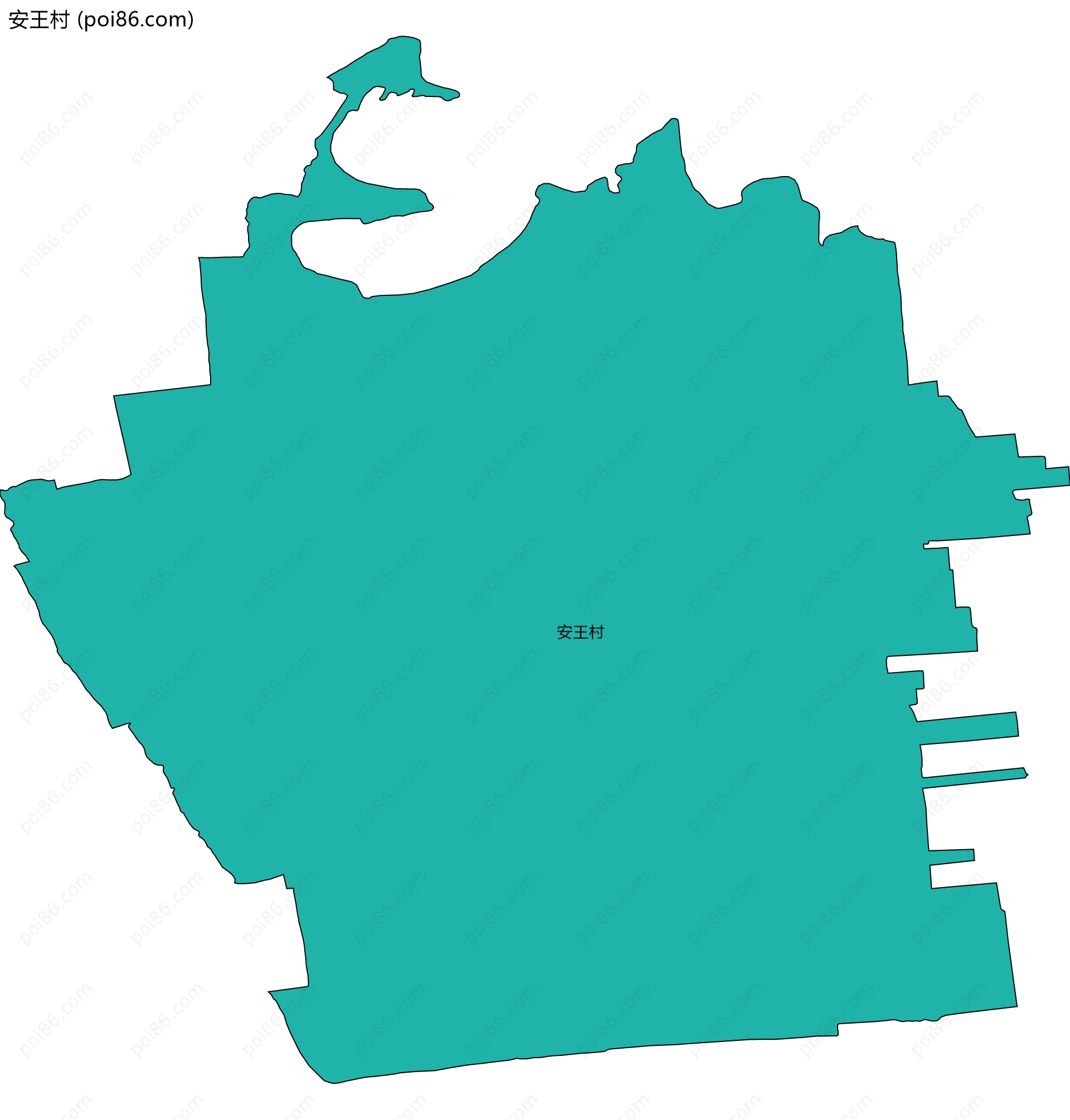 安王村边界地图