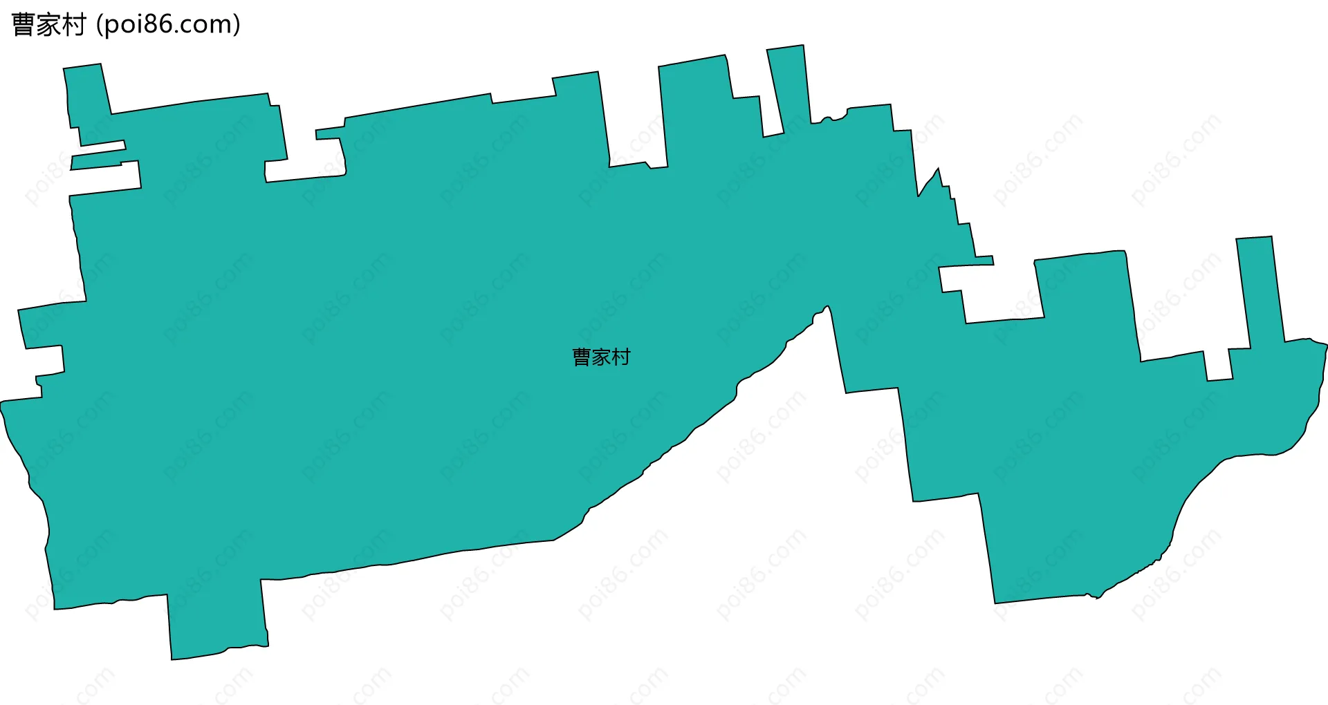 曹家村边界地图