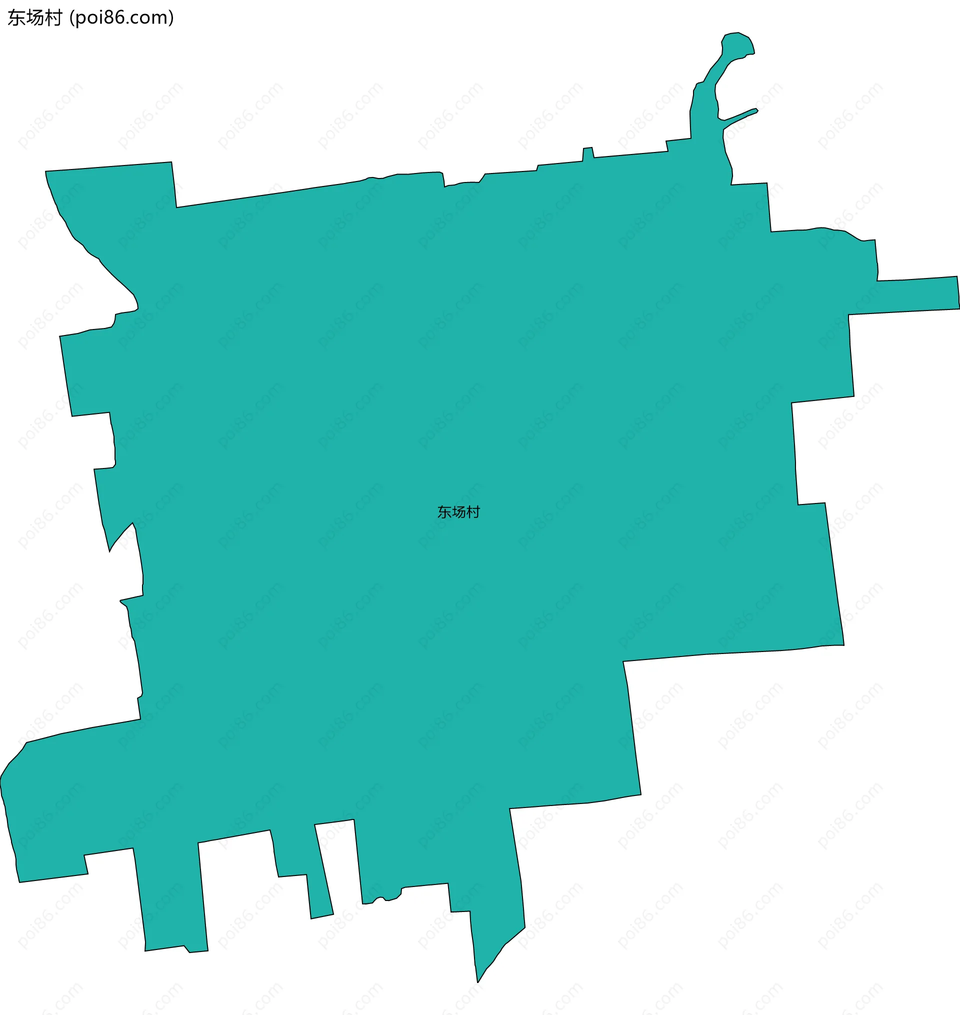 东场村边界地图