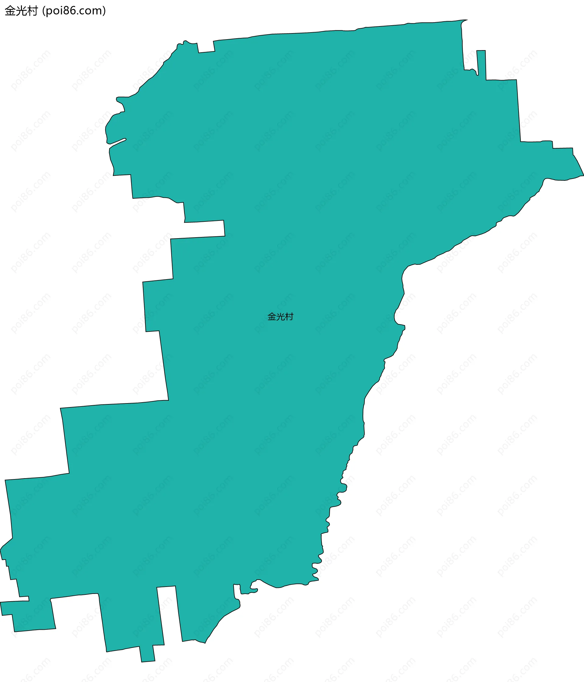 金光村边界地图