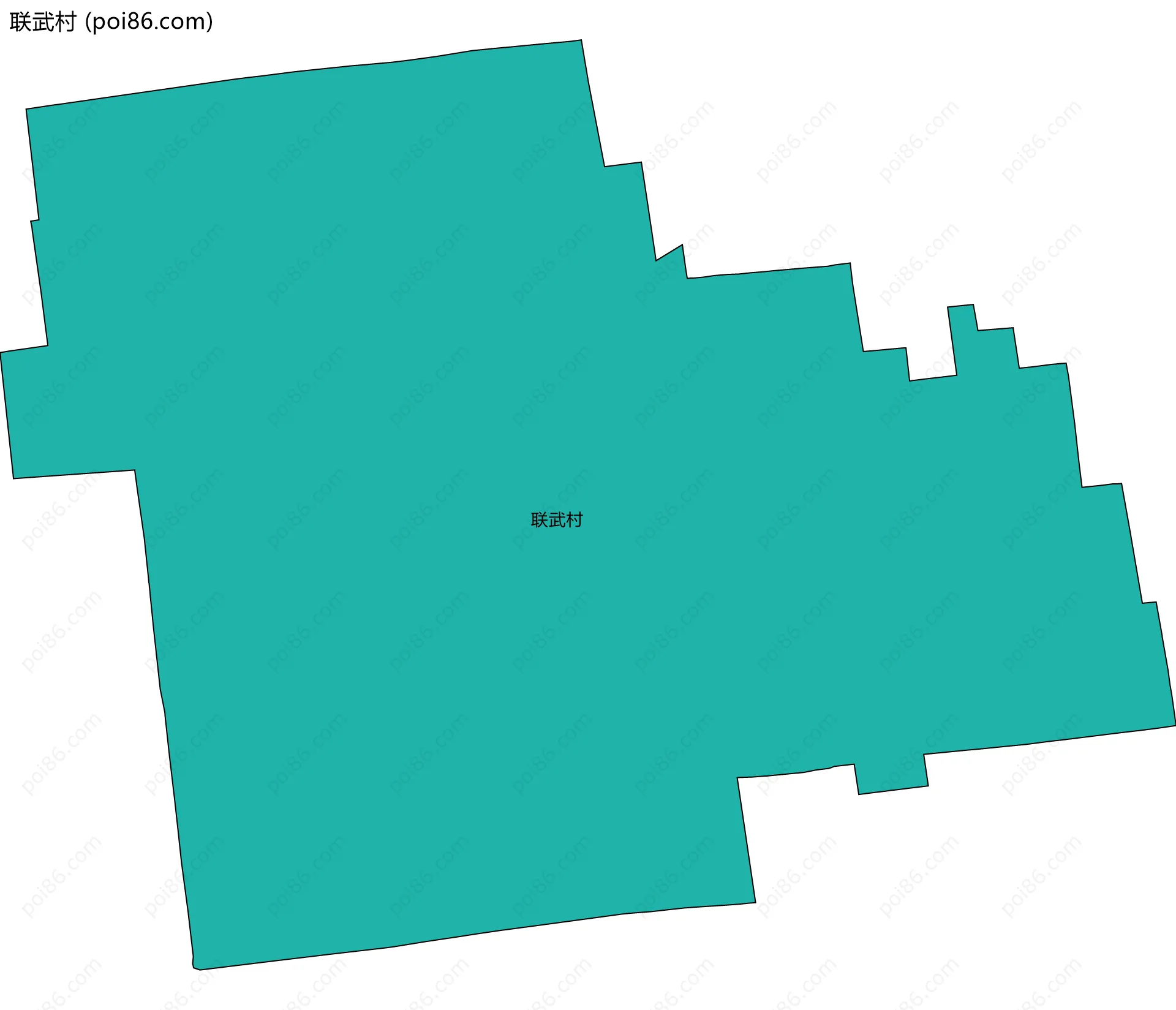 联武村边界地图