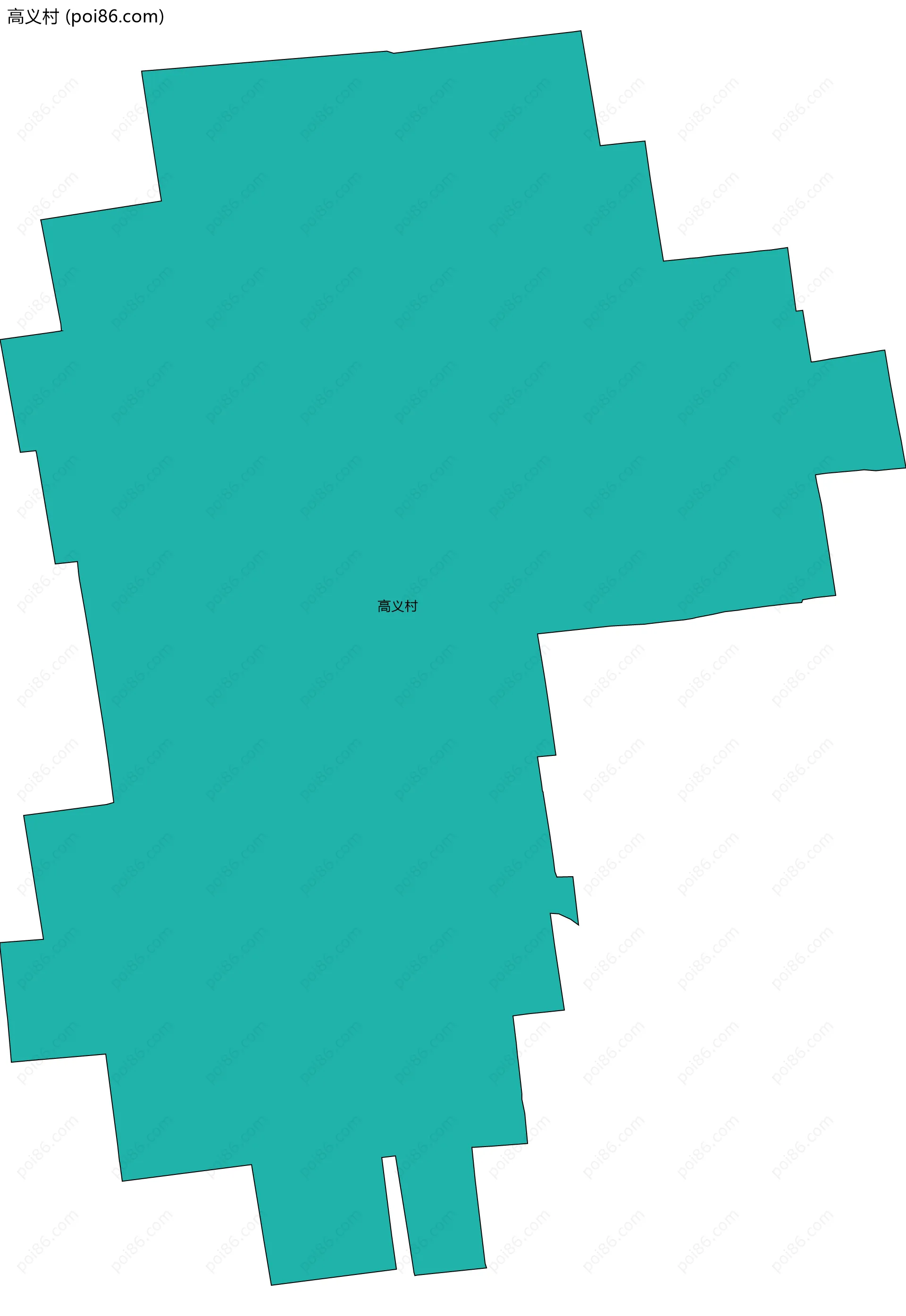 高义村边界地图