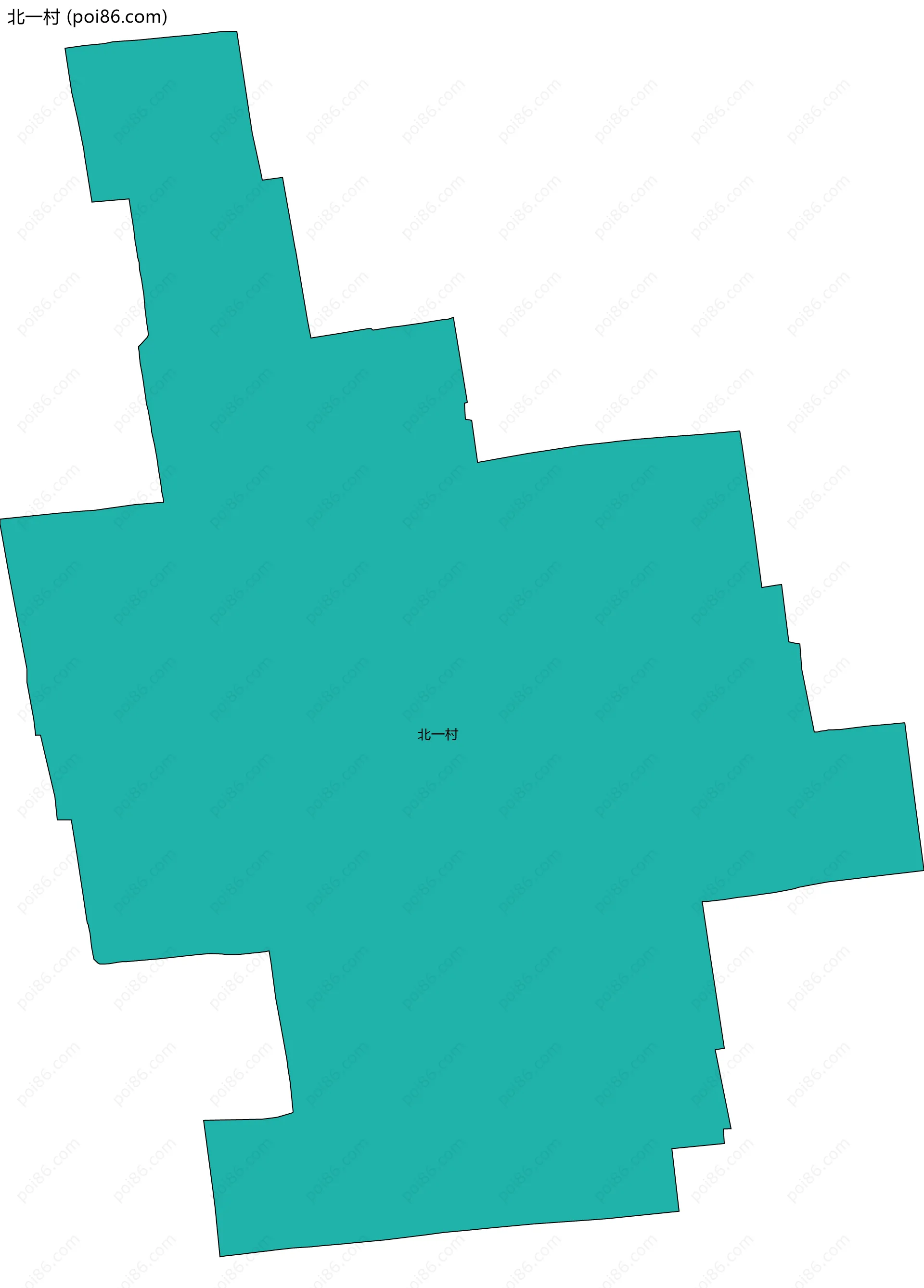 北一村边界地图