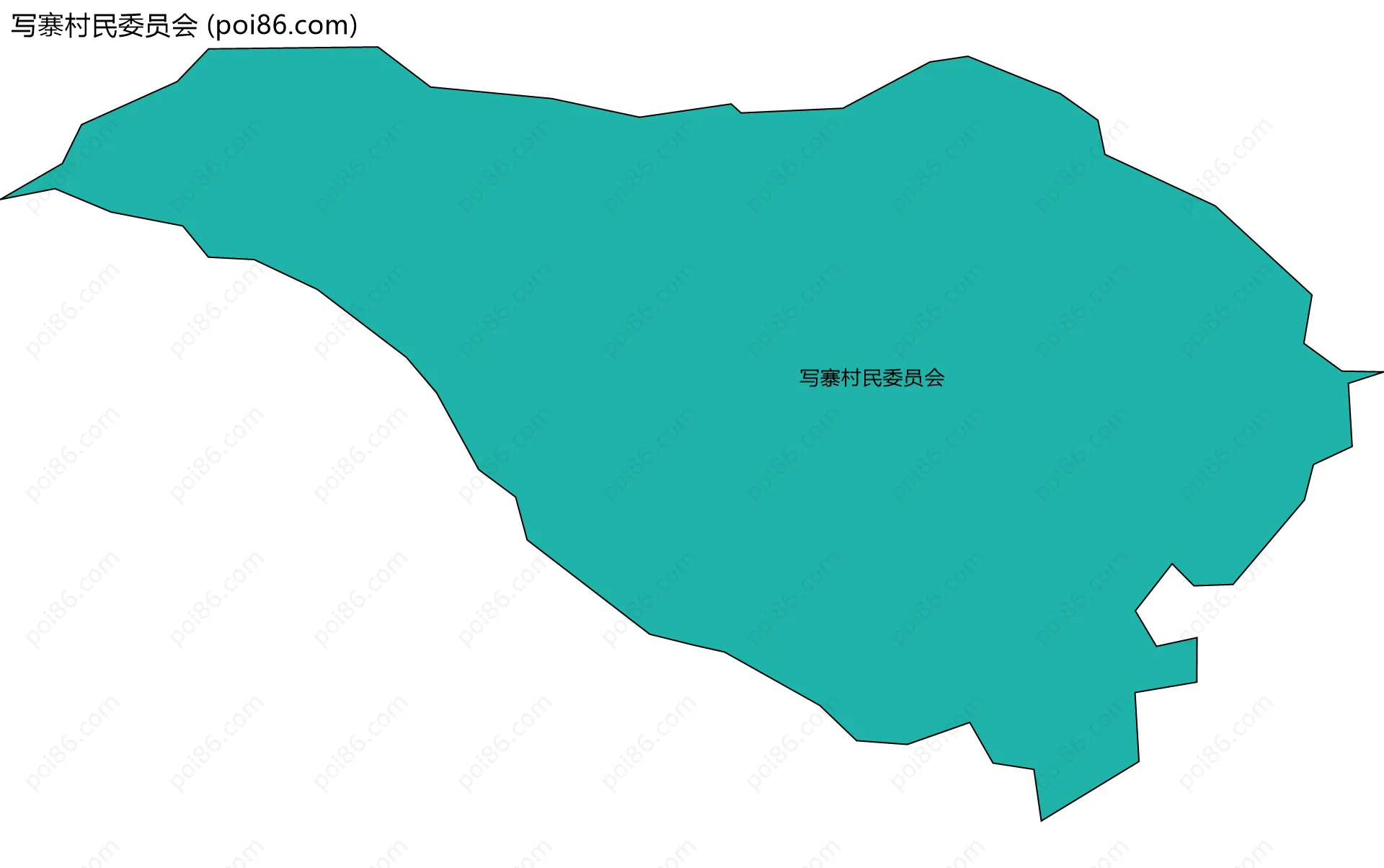 写寨村民委员会边界地图