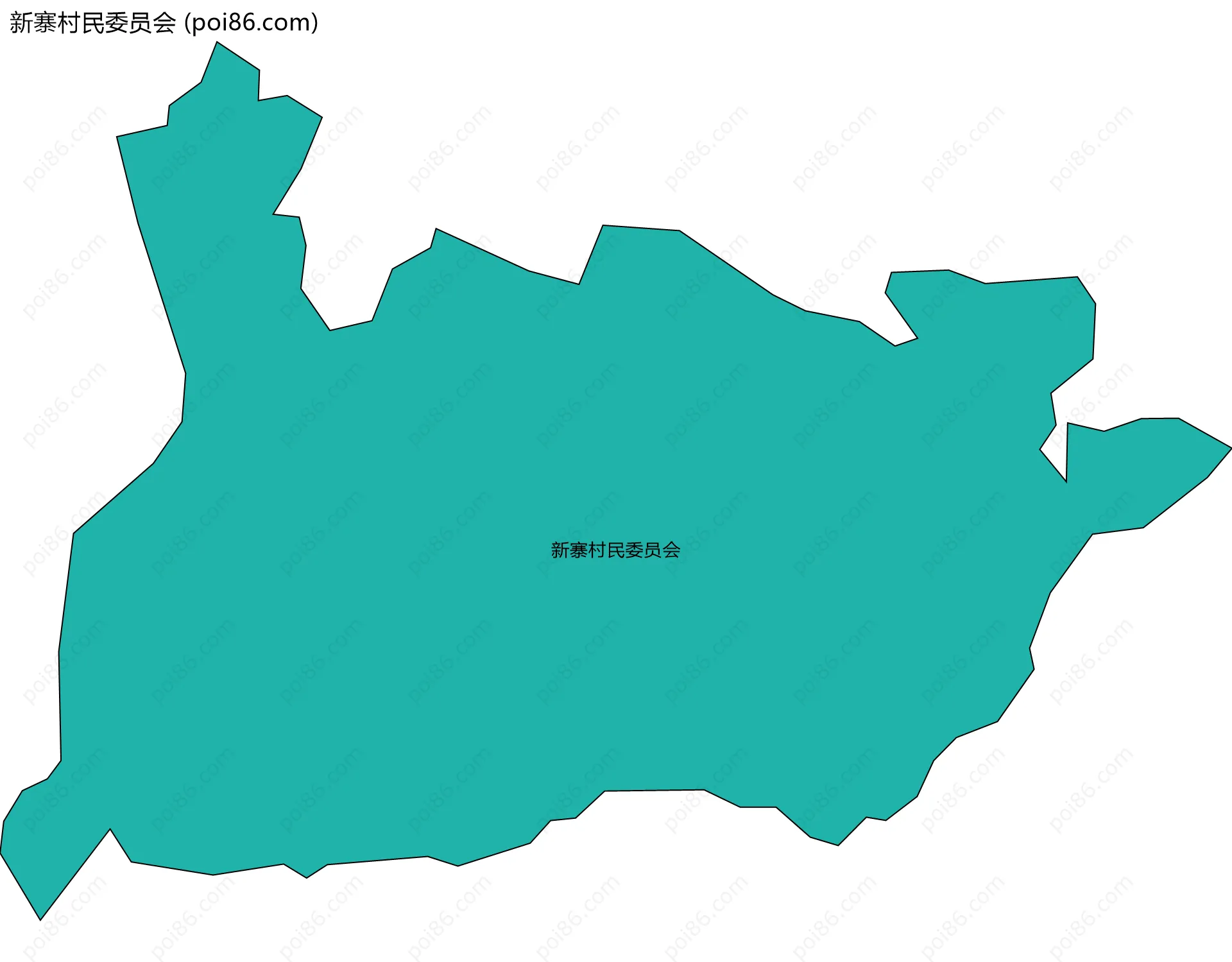 新寨村民委员会边界地图