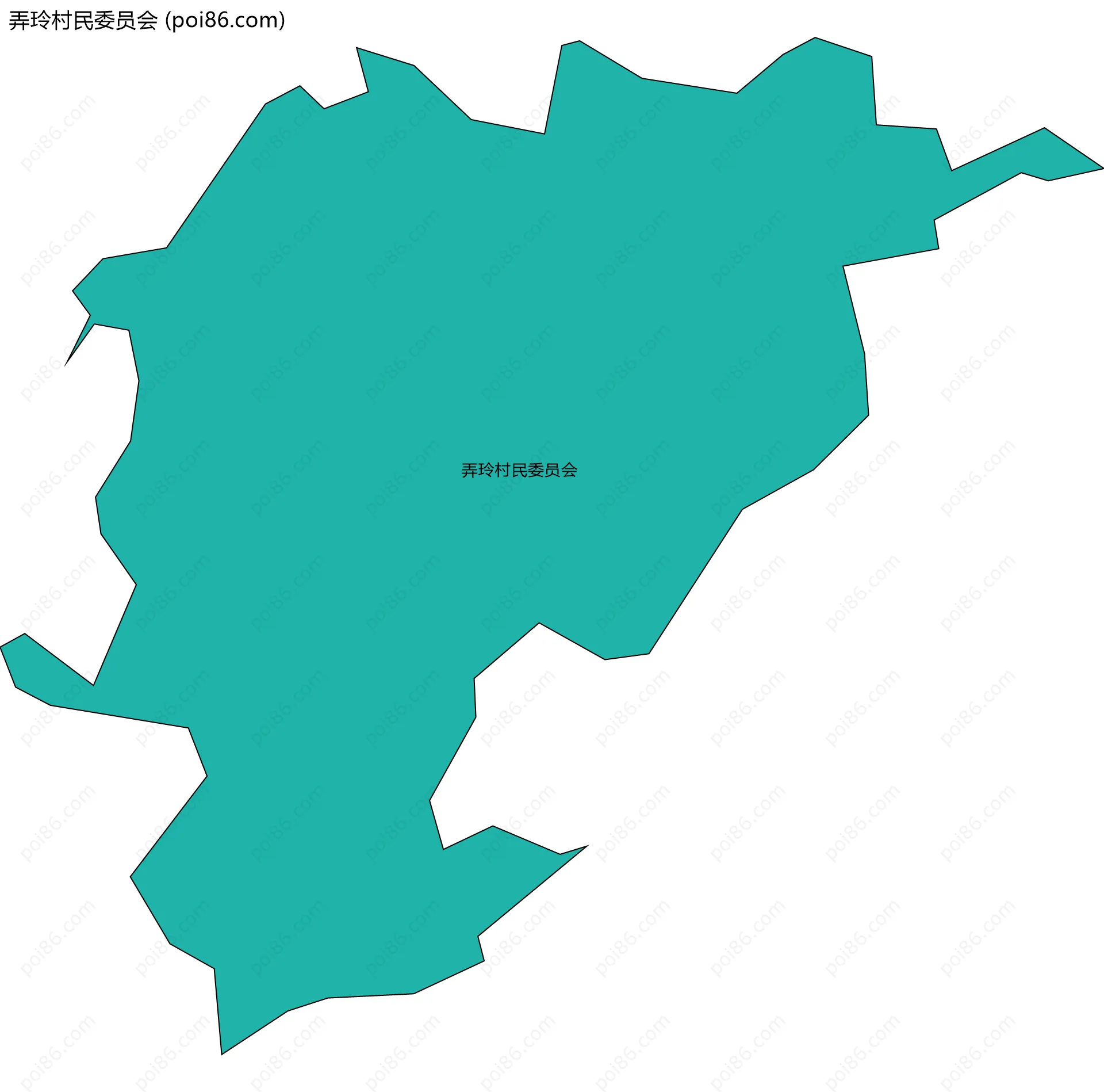 弄玲村民委员会边界地图