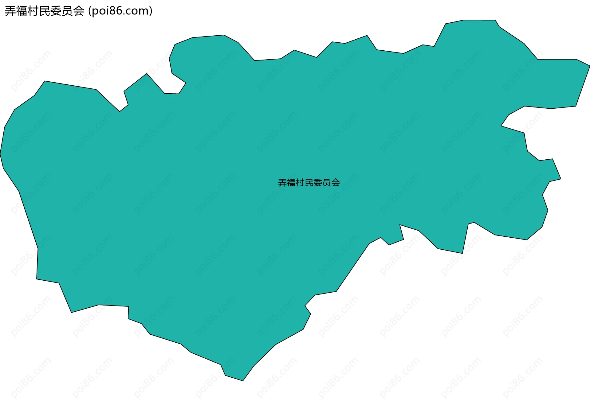 弄福村民委员会边界地图