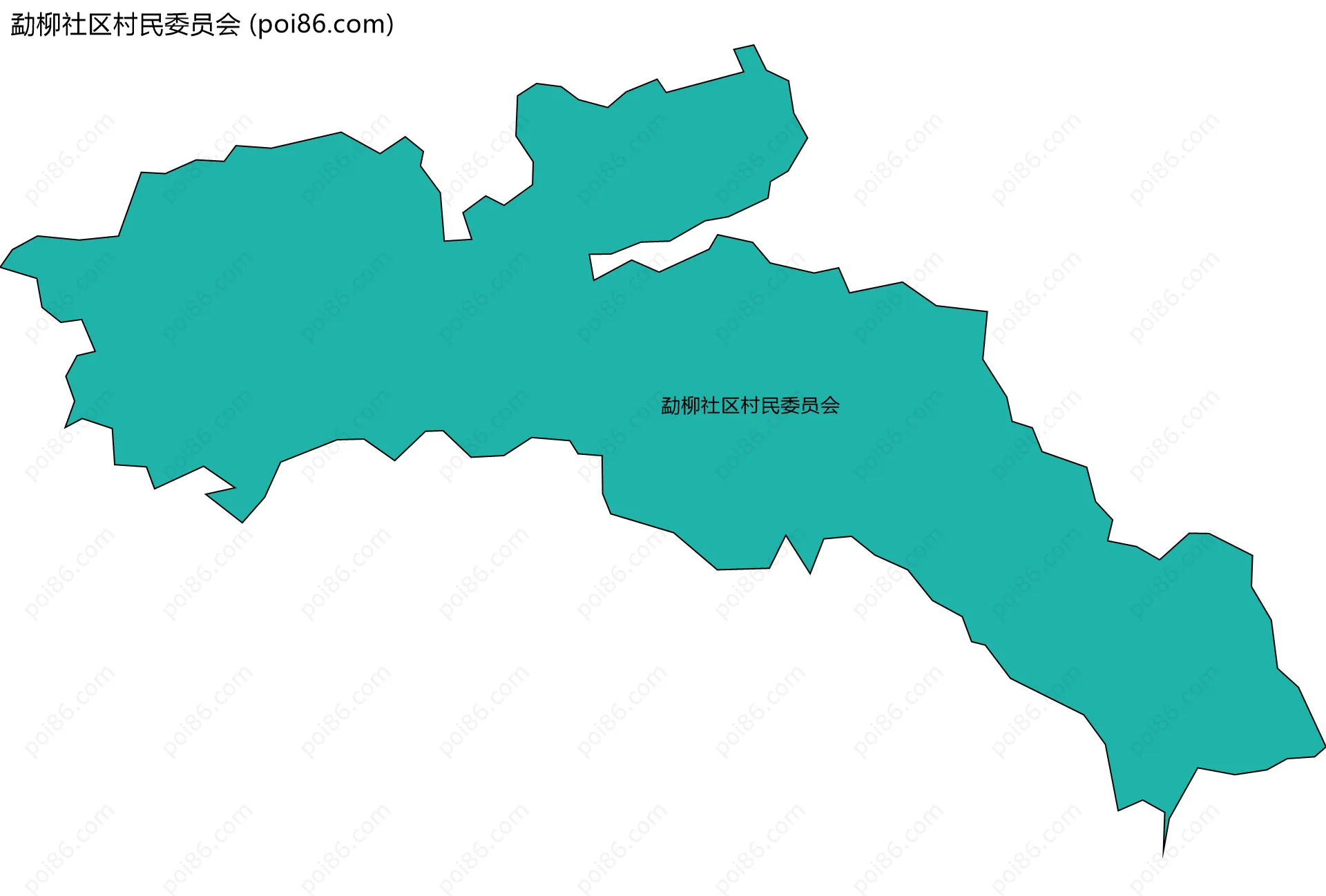 勐柳社区村民委员会边界地图