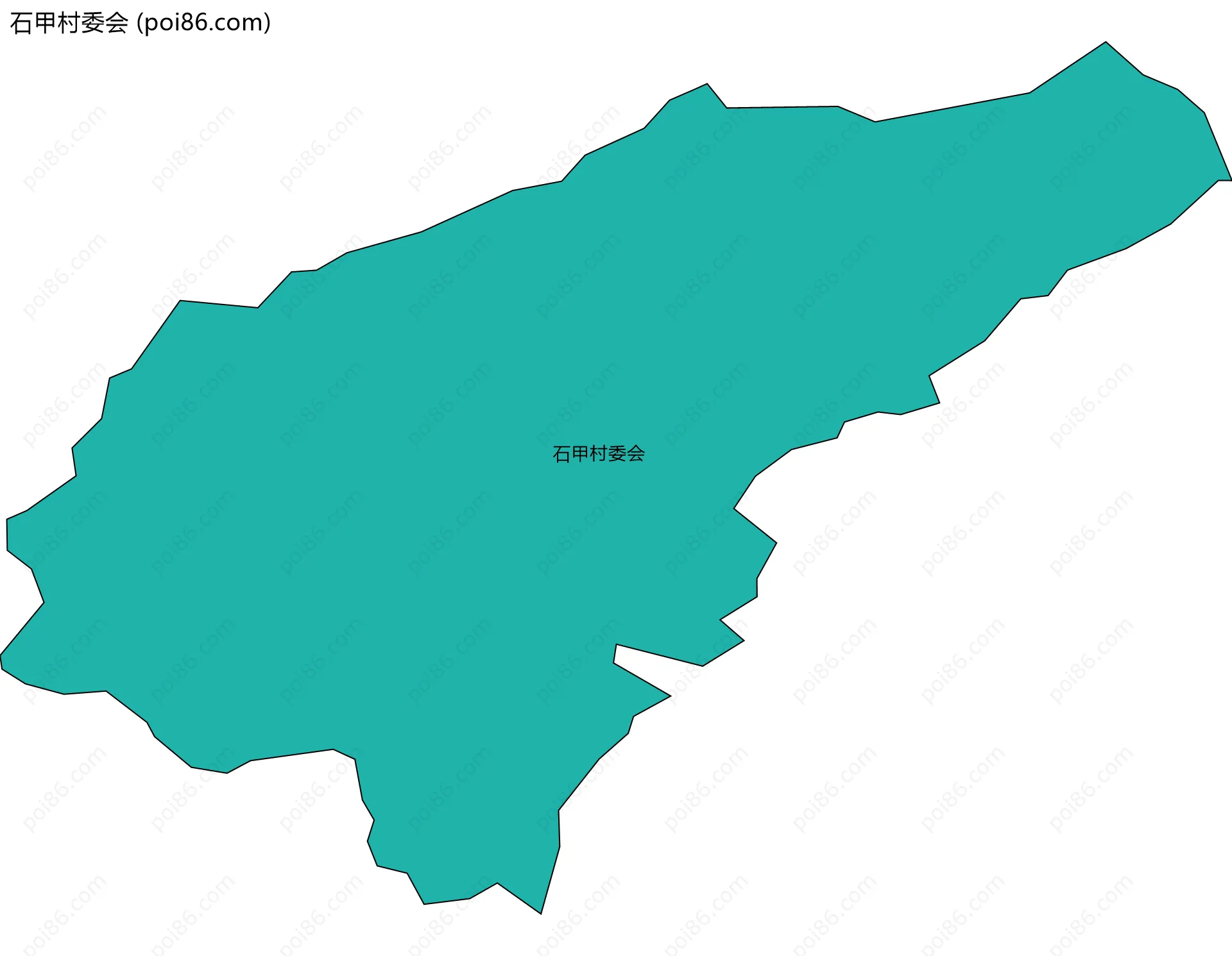 石甲村委会边界地图