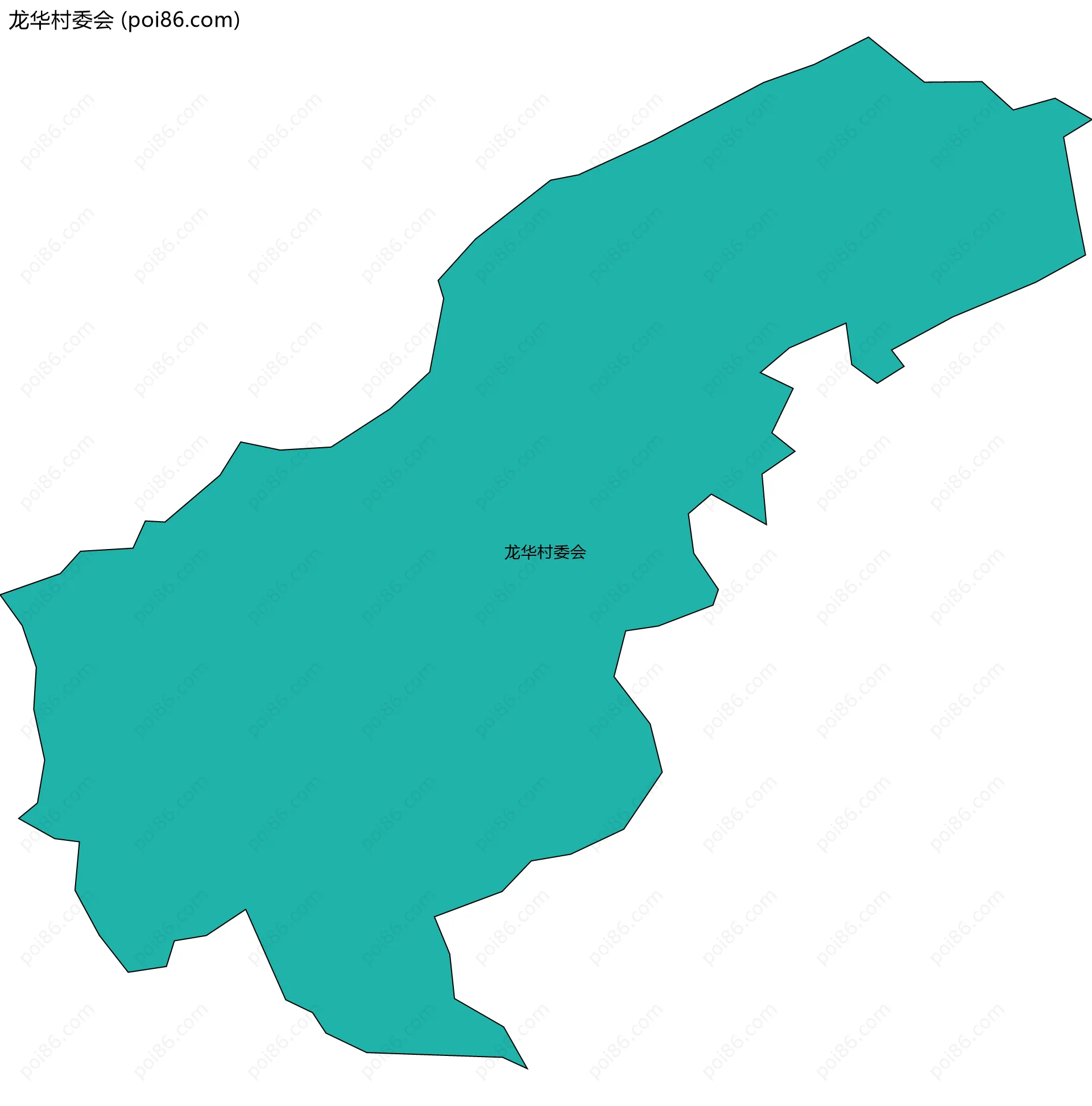 龙华村委会边界地图