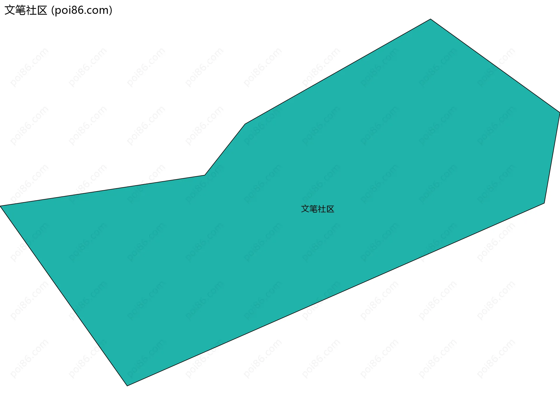 文笔社区边界地图