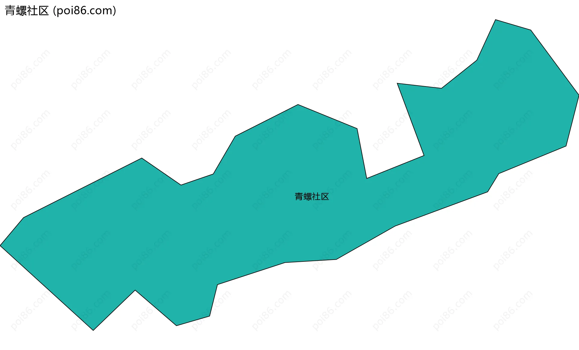 青螺社区边界地图