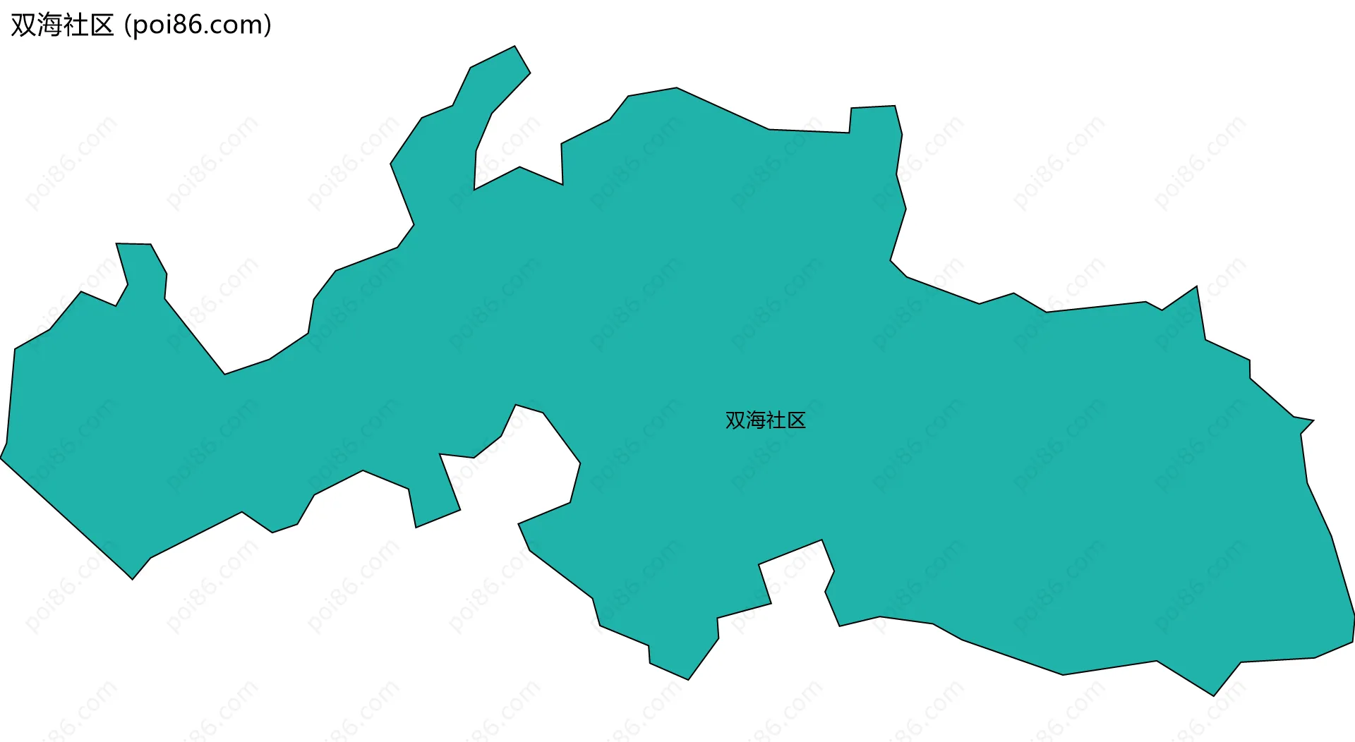 双海社区边界地图