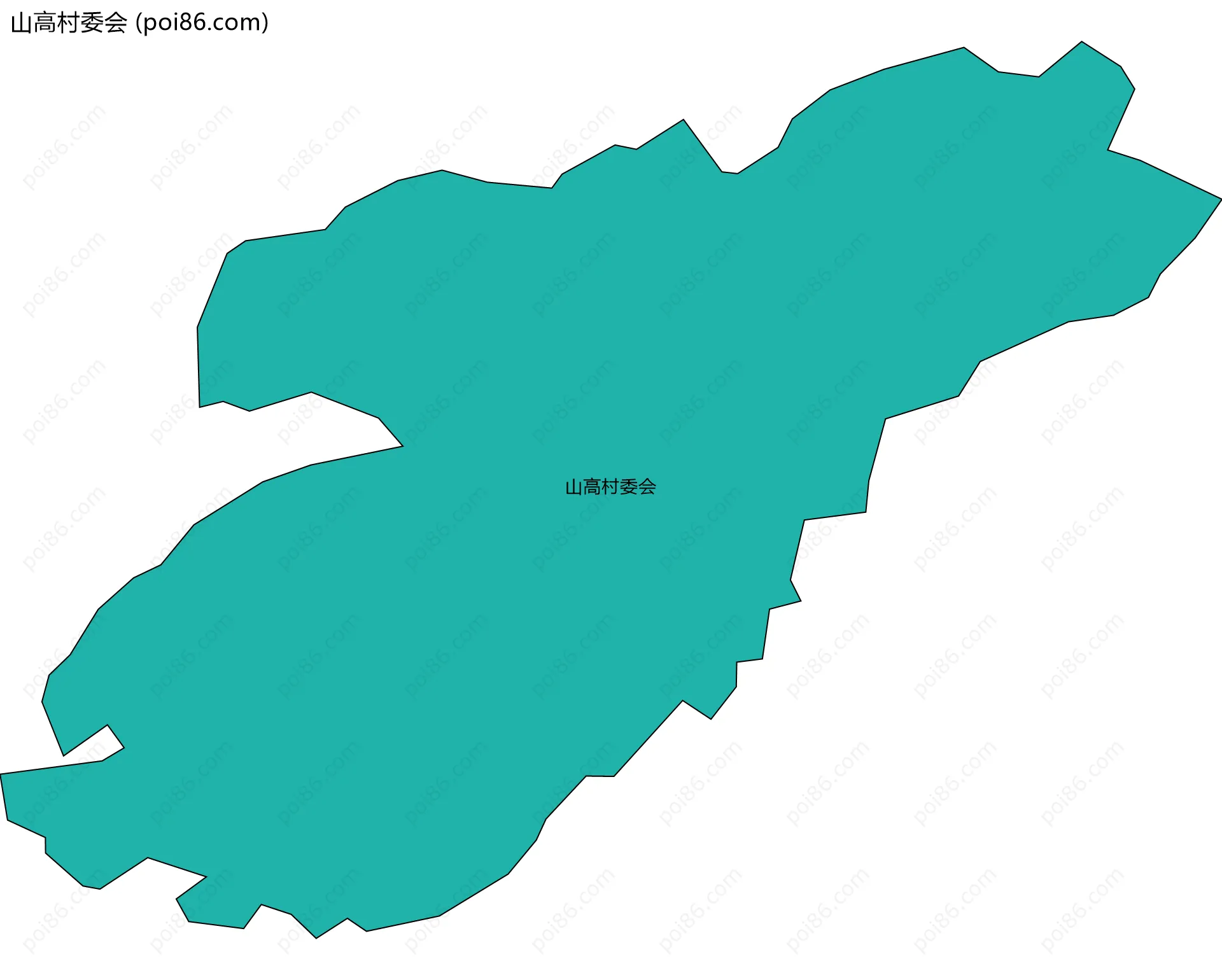 山高村委会边界地图