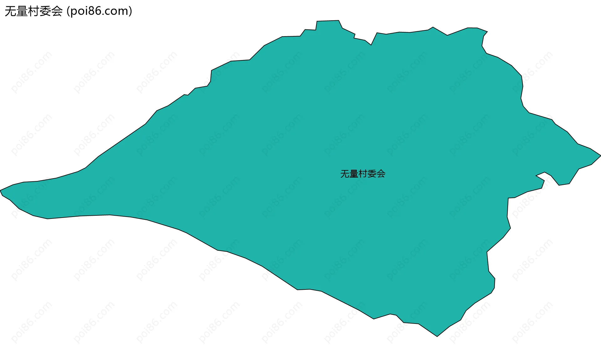 无量村委会边界地图