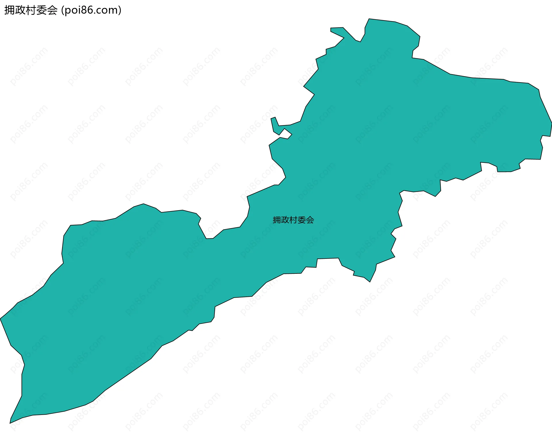 拥政村委会边界地图
