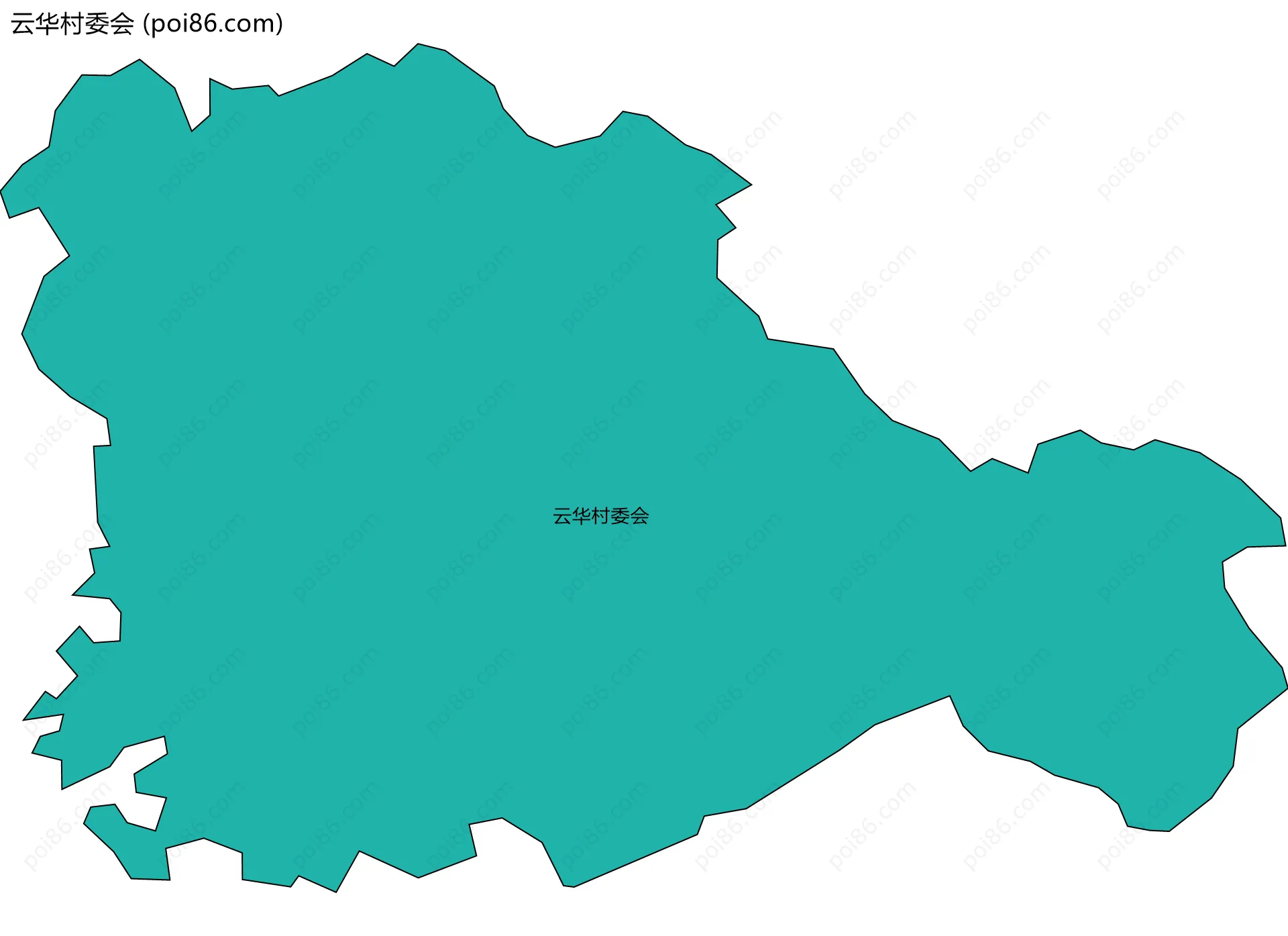 云华村委会边界地图