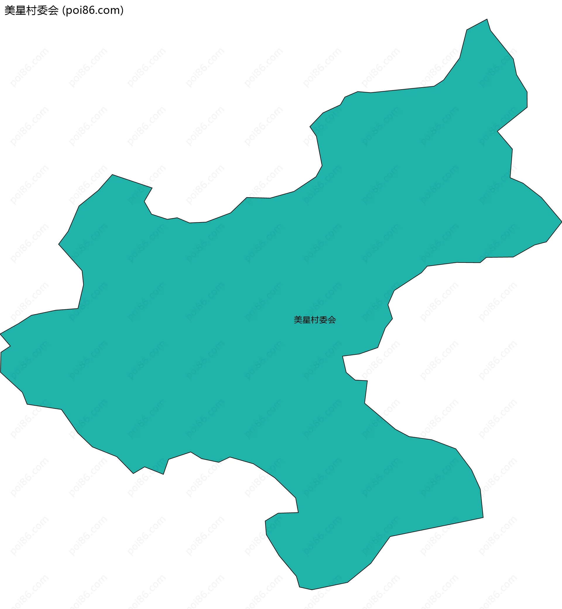 美星村委会边界地图