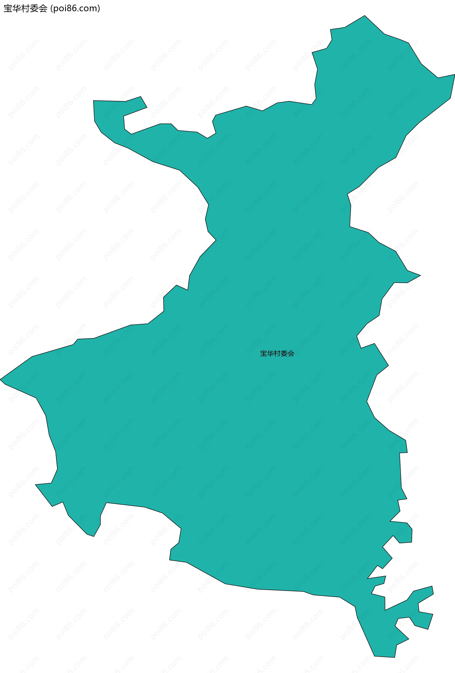 宝华村委会边界地图