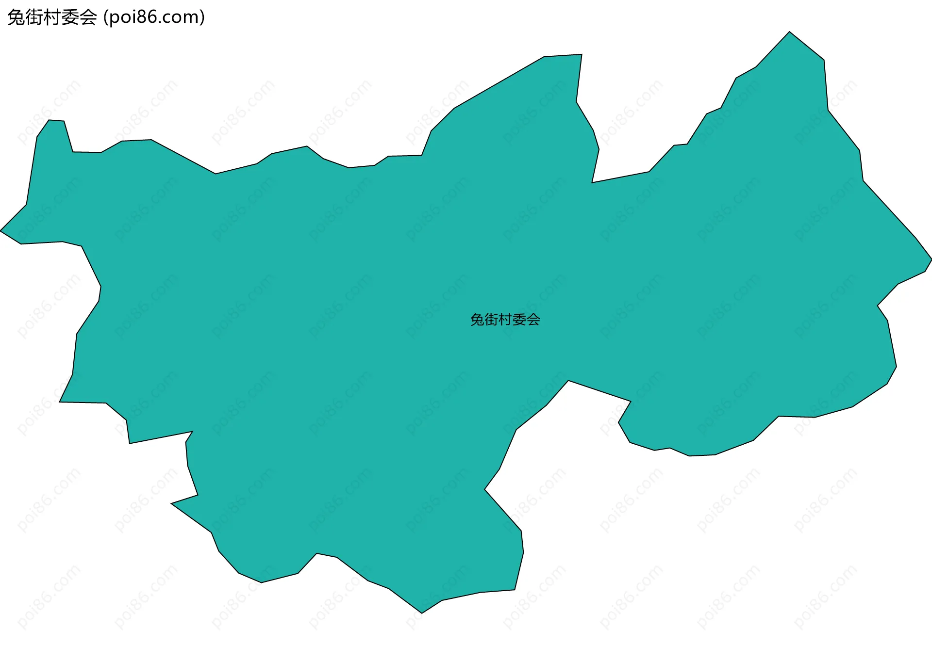 兔街村委会边界地图