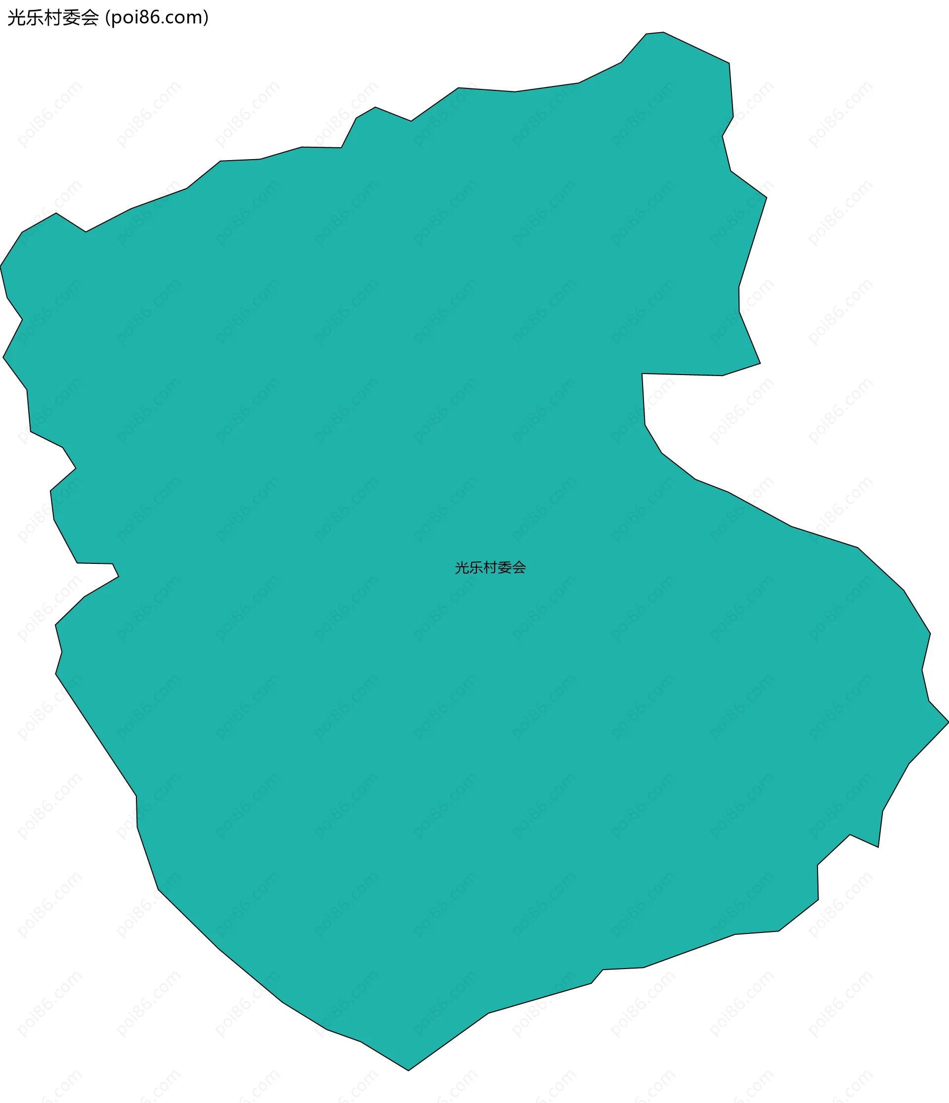 光乐村委会边界地图