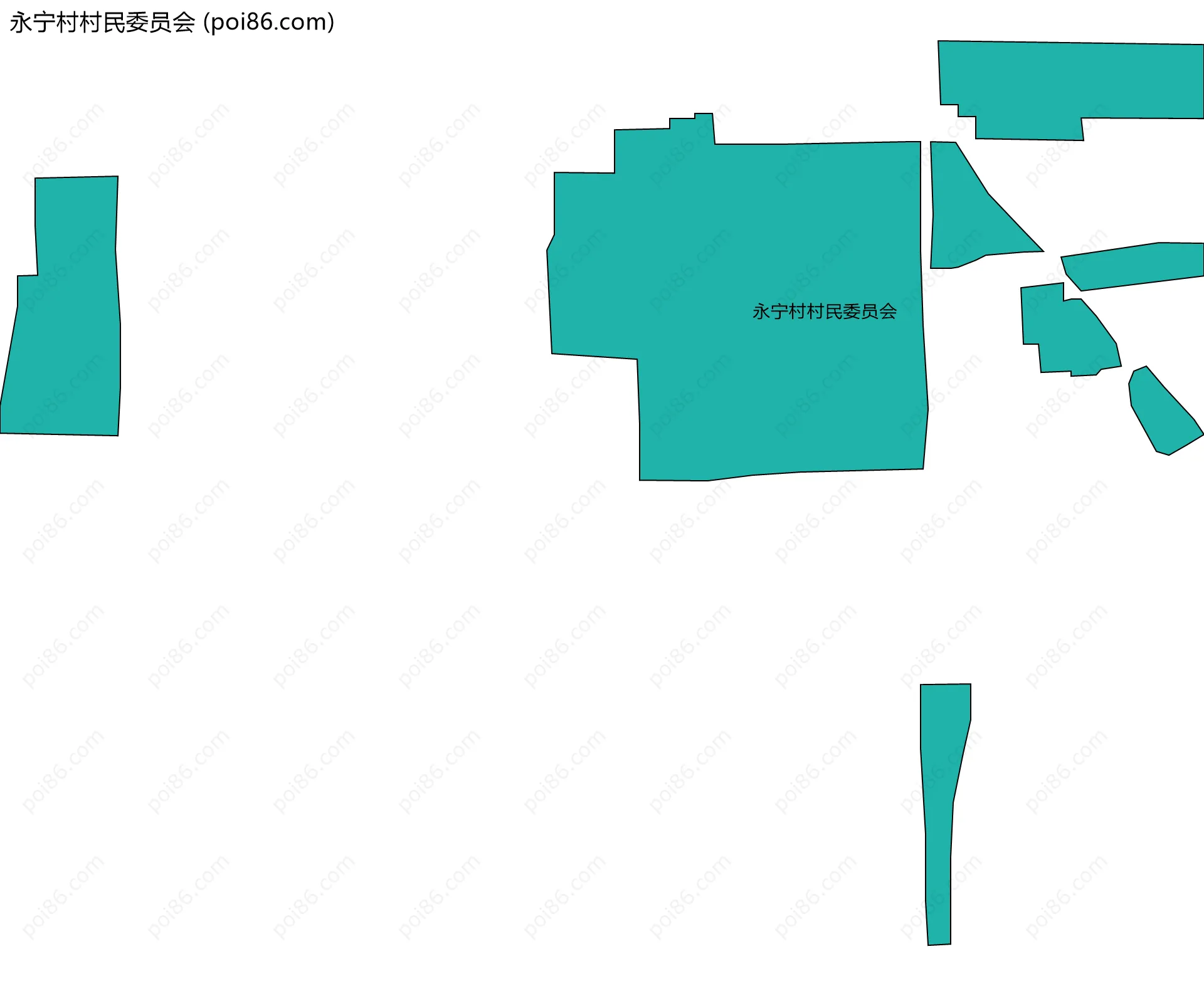 永宁村村民委员会边界地图