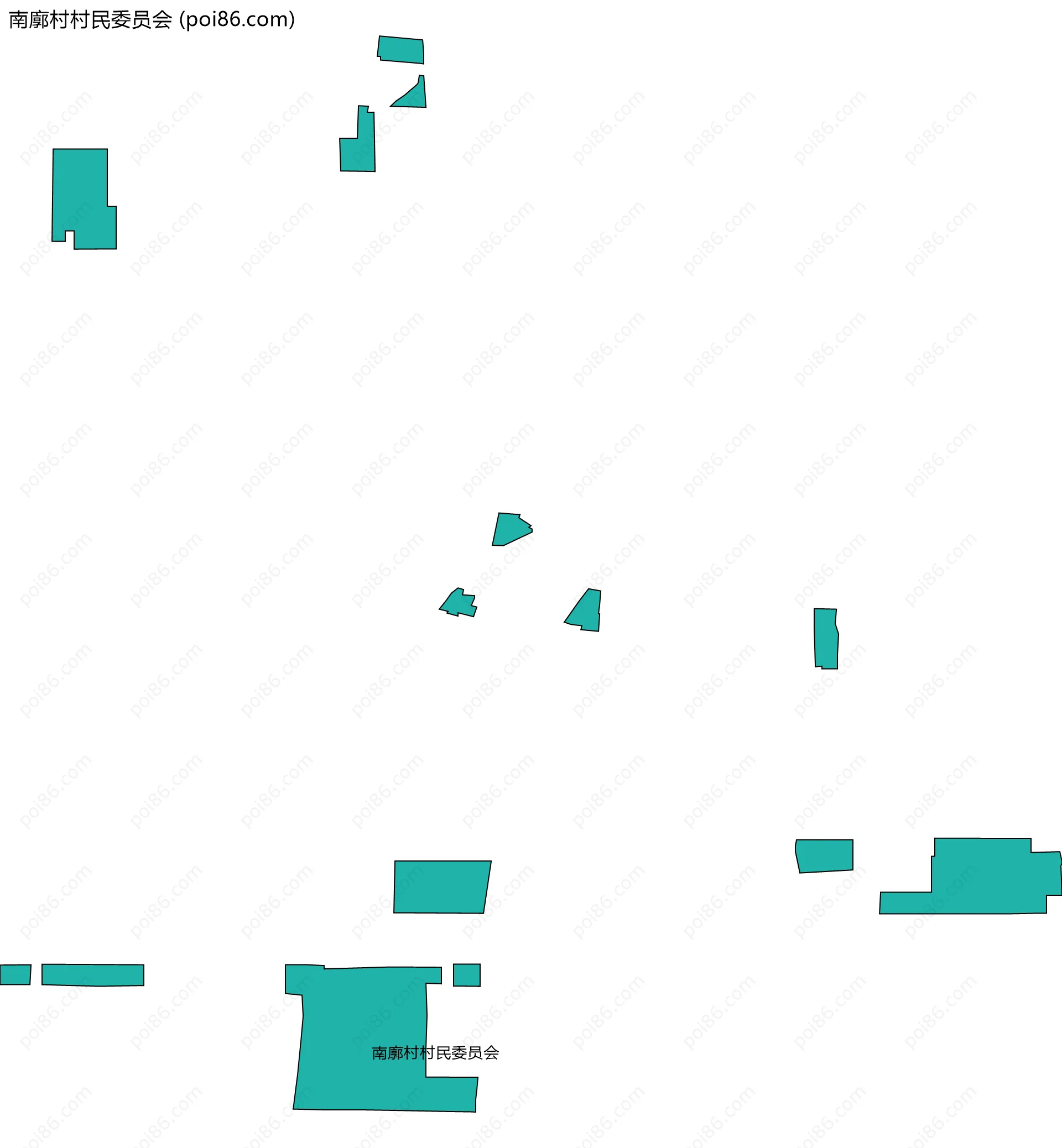 南廓村村民委员会边界地图