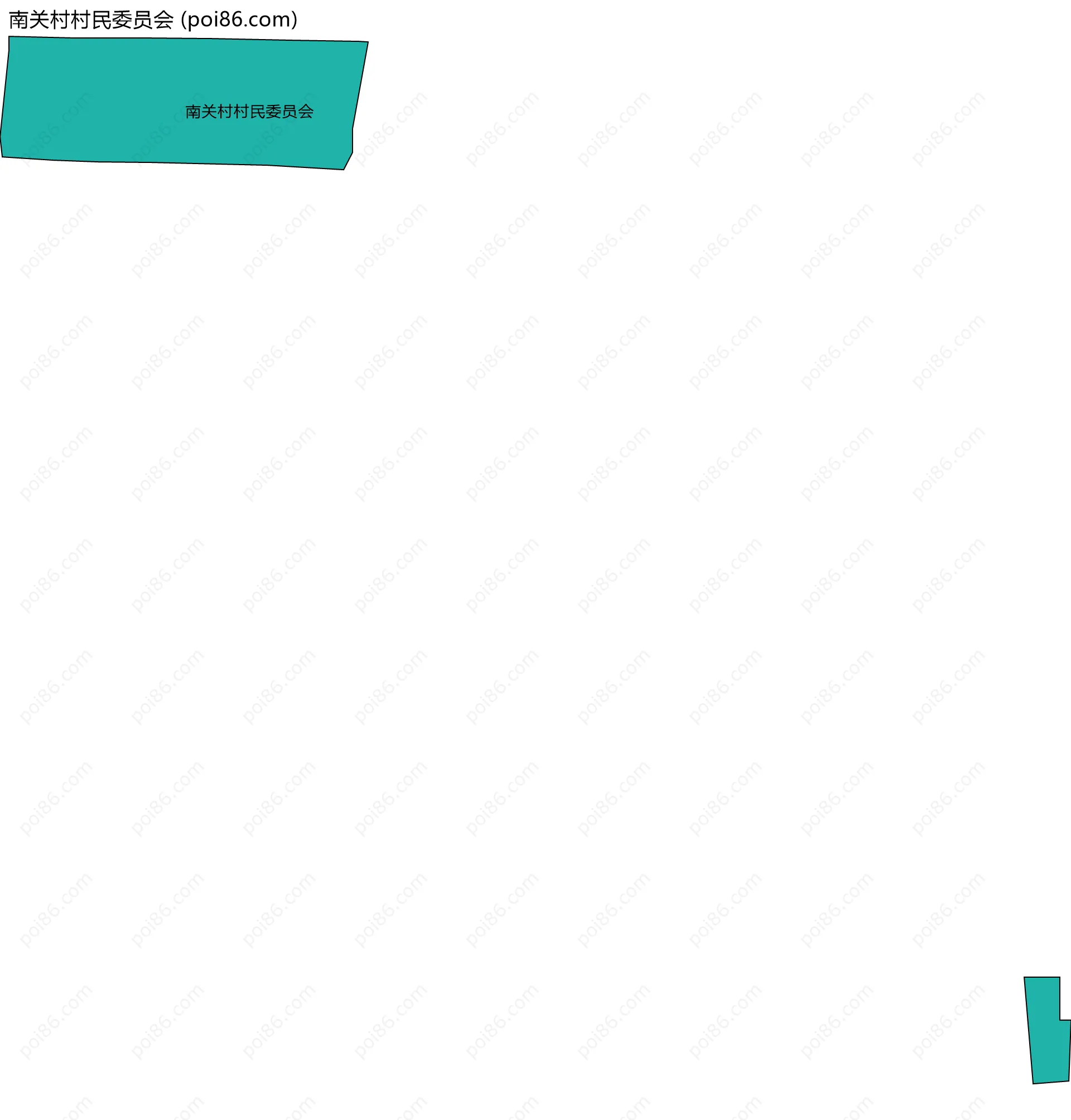 南关村村民委员会边界地图