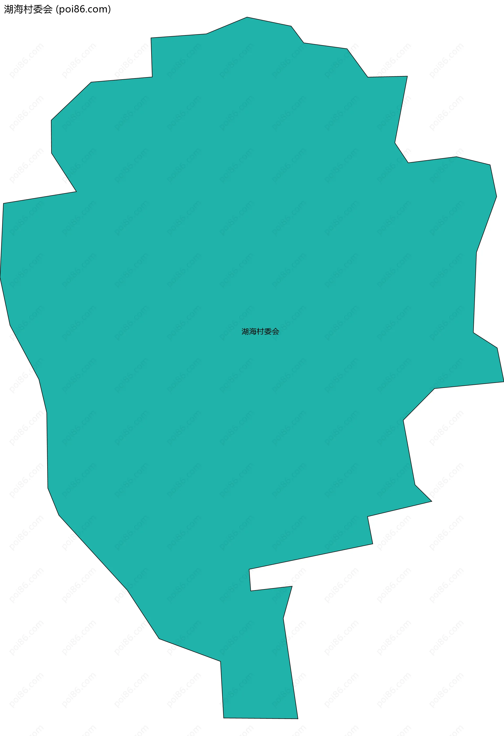 湖海村委会边界地图