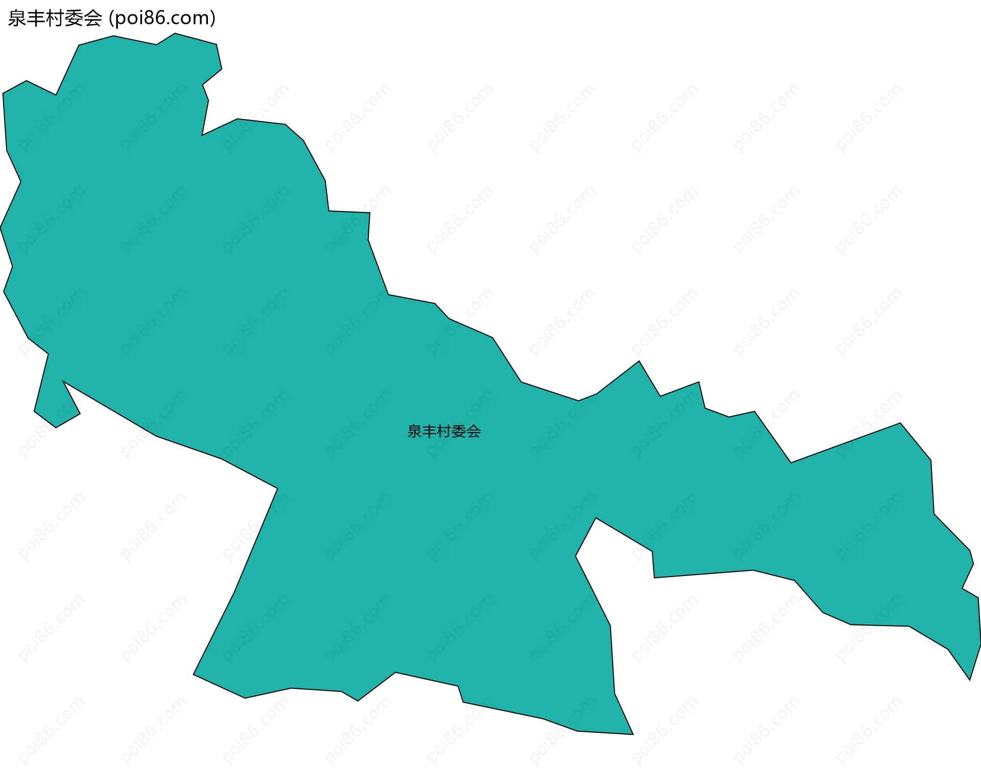 泉丰村委会边界地图