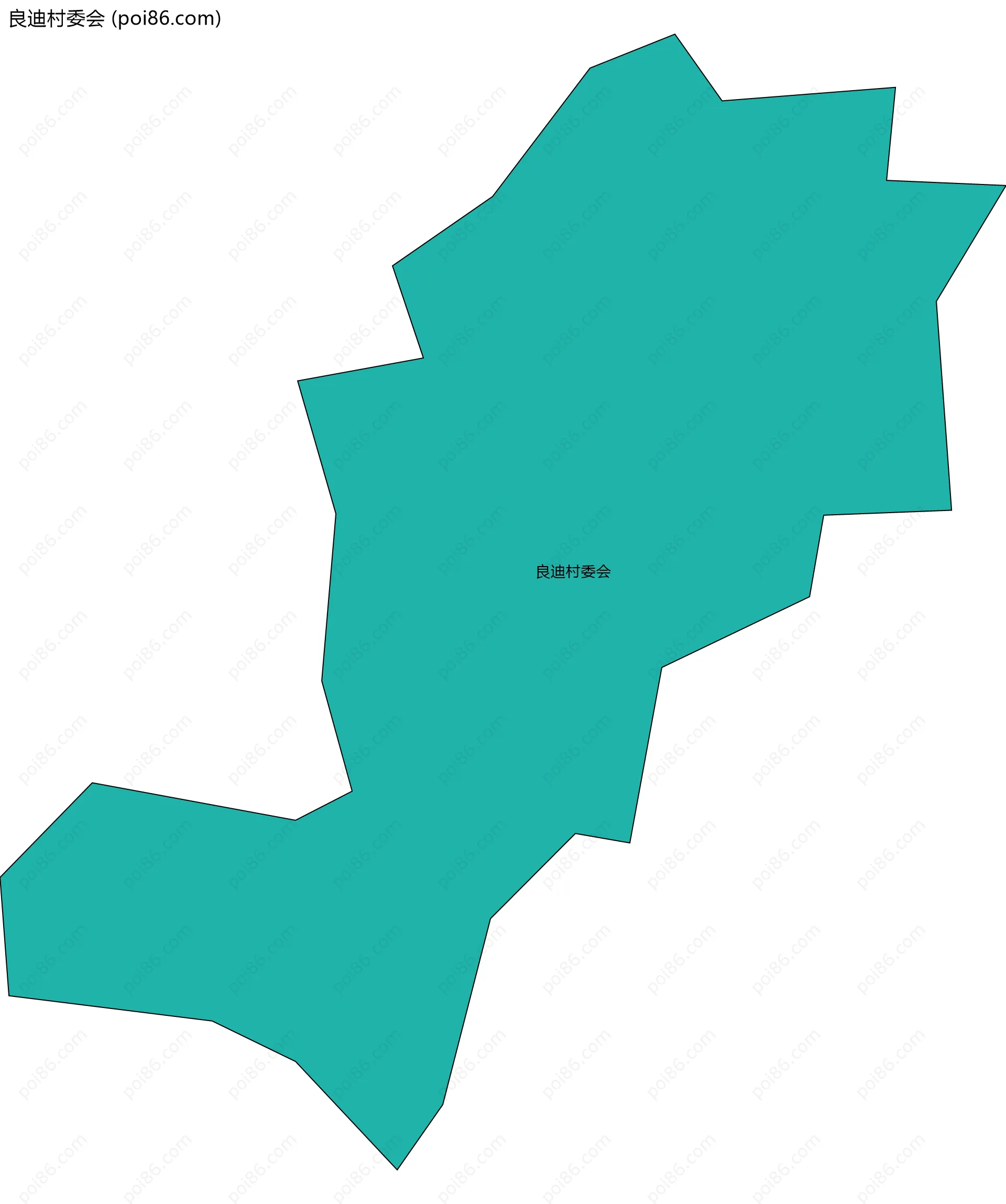 良迪村委会边界地图