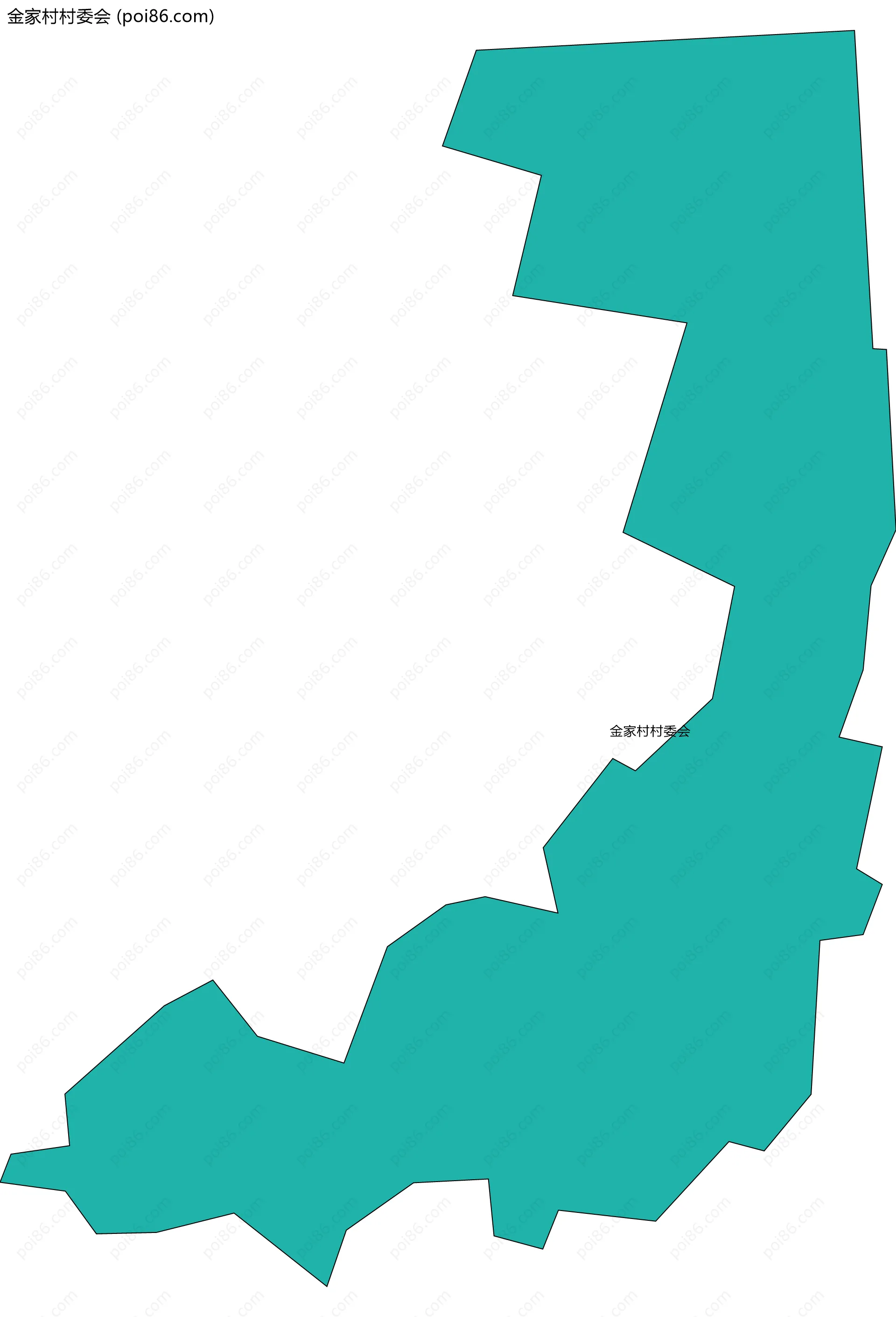 金家村村委会边界地图