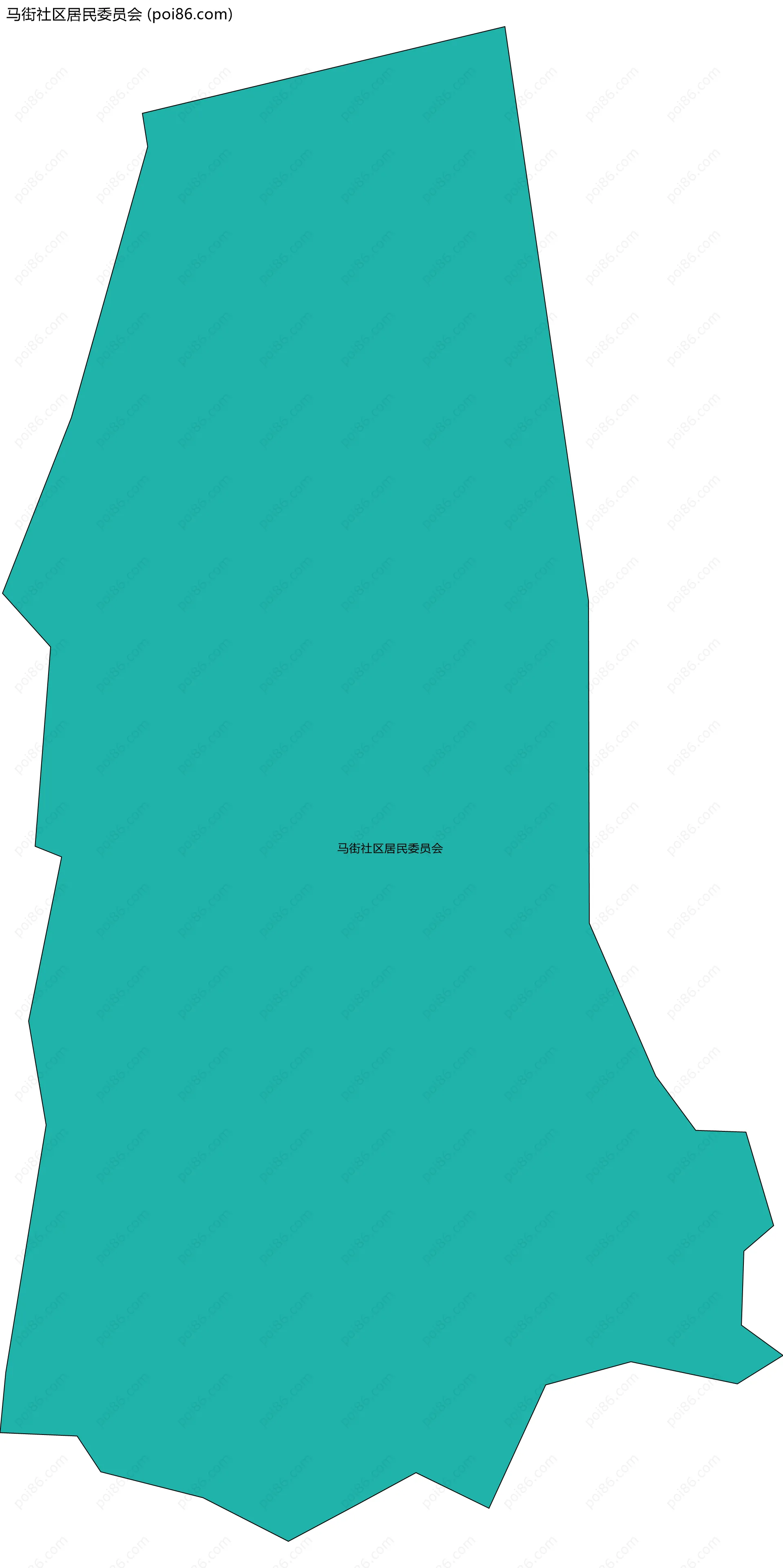 马街社区居民委员会边界地图
